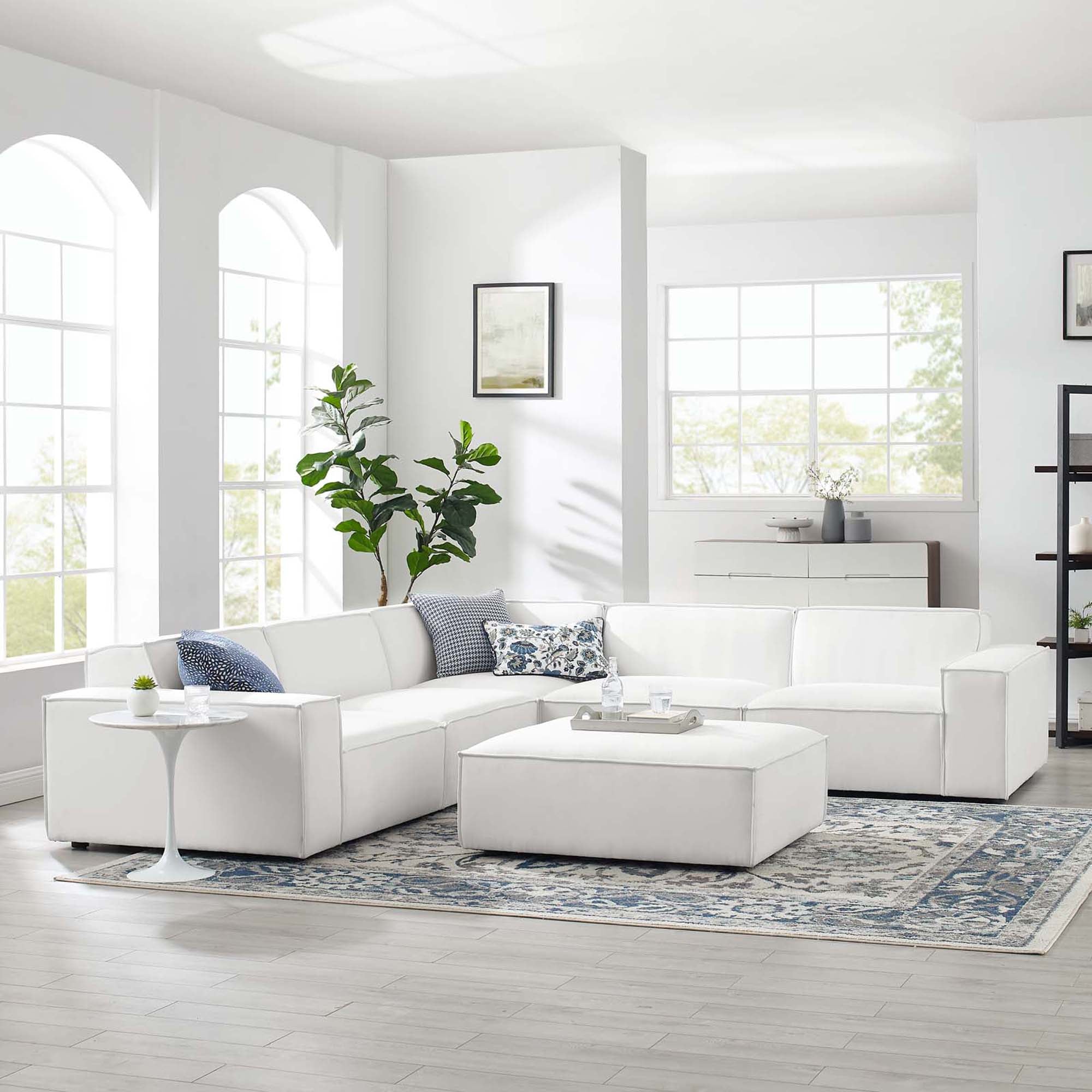 Modway Restore 6-Piece Sectional Sofa