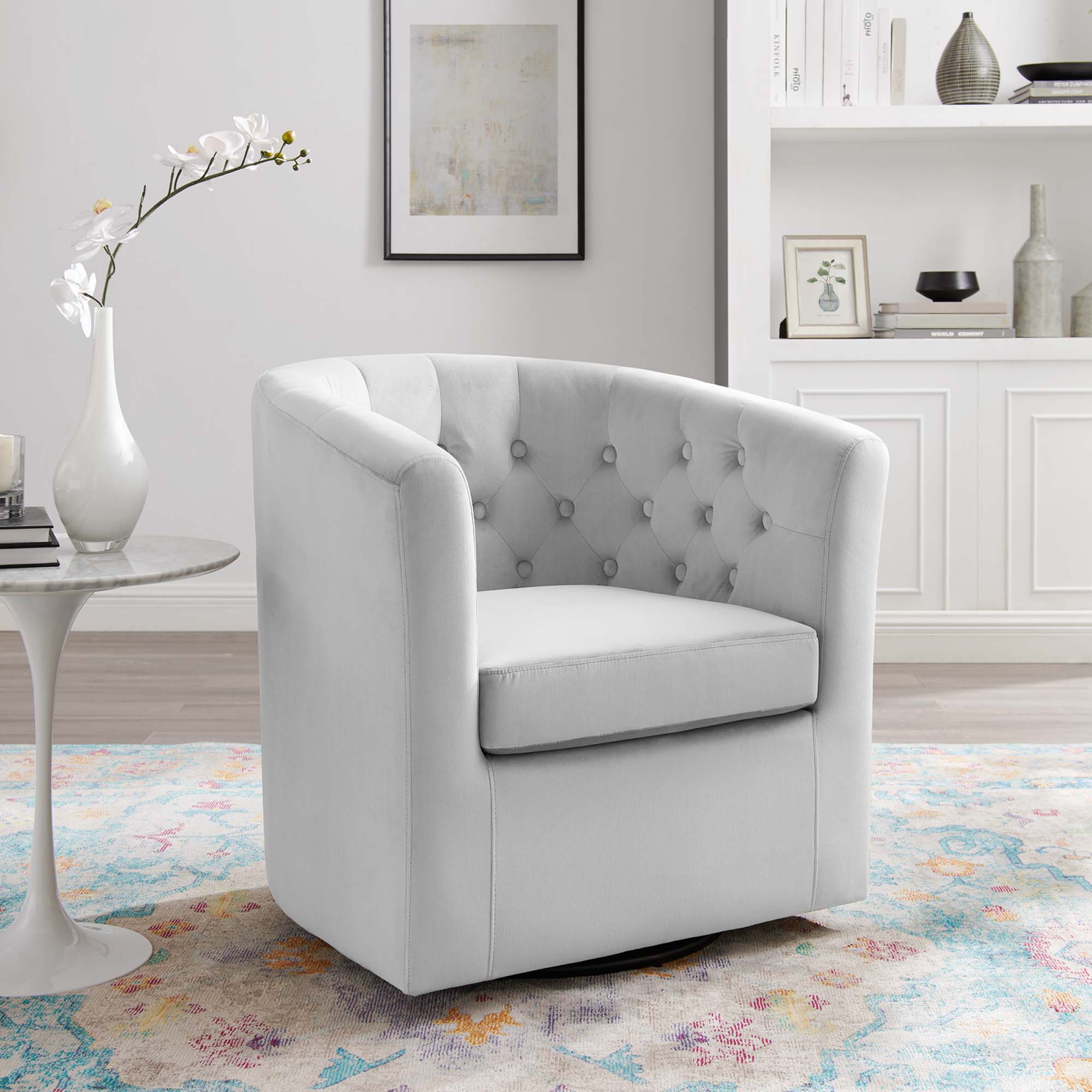 Modway Prospect Tufted Performance Velvet Swivel Armchair