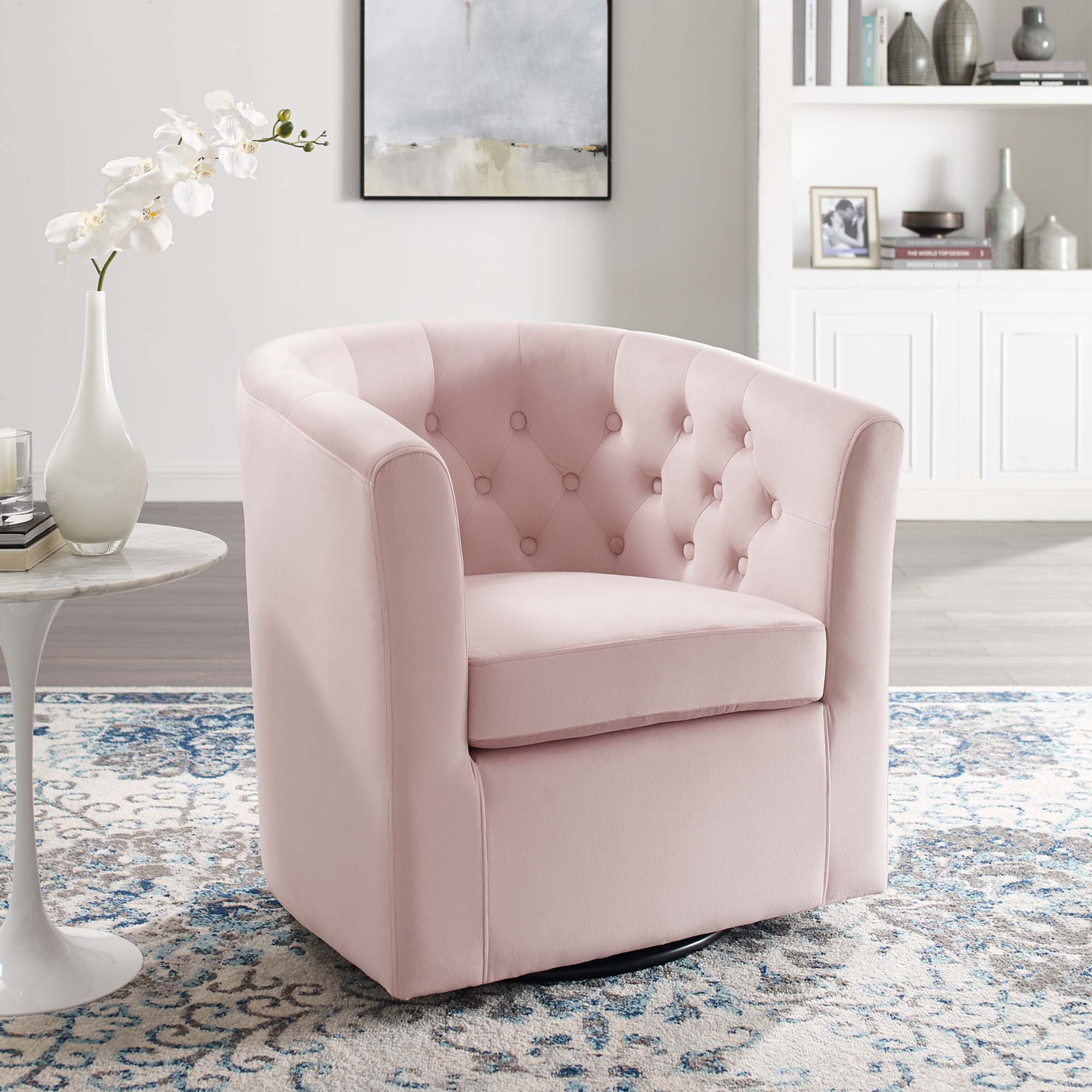 Modway Prospect Tufted Performance Velvet Swivel Armchair