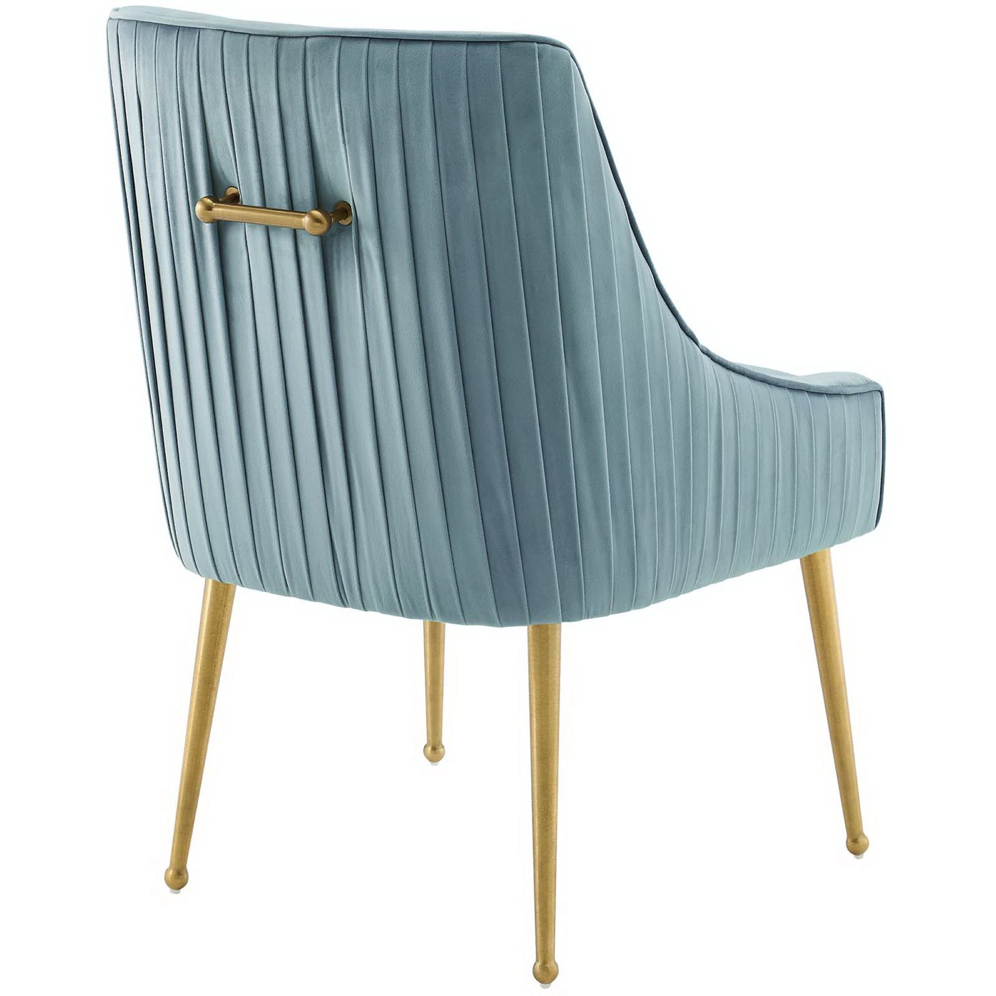 Modway Discern Pleated Back Upholstered Performance Velvet Dining Chair Set of 2