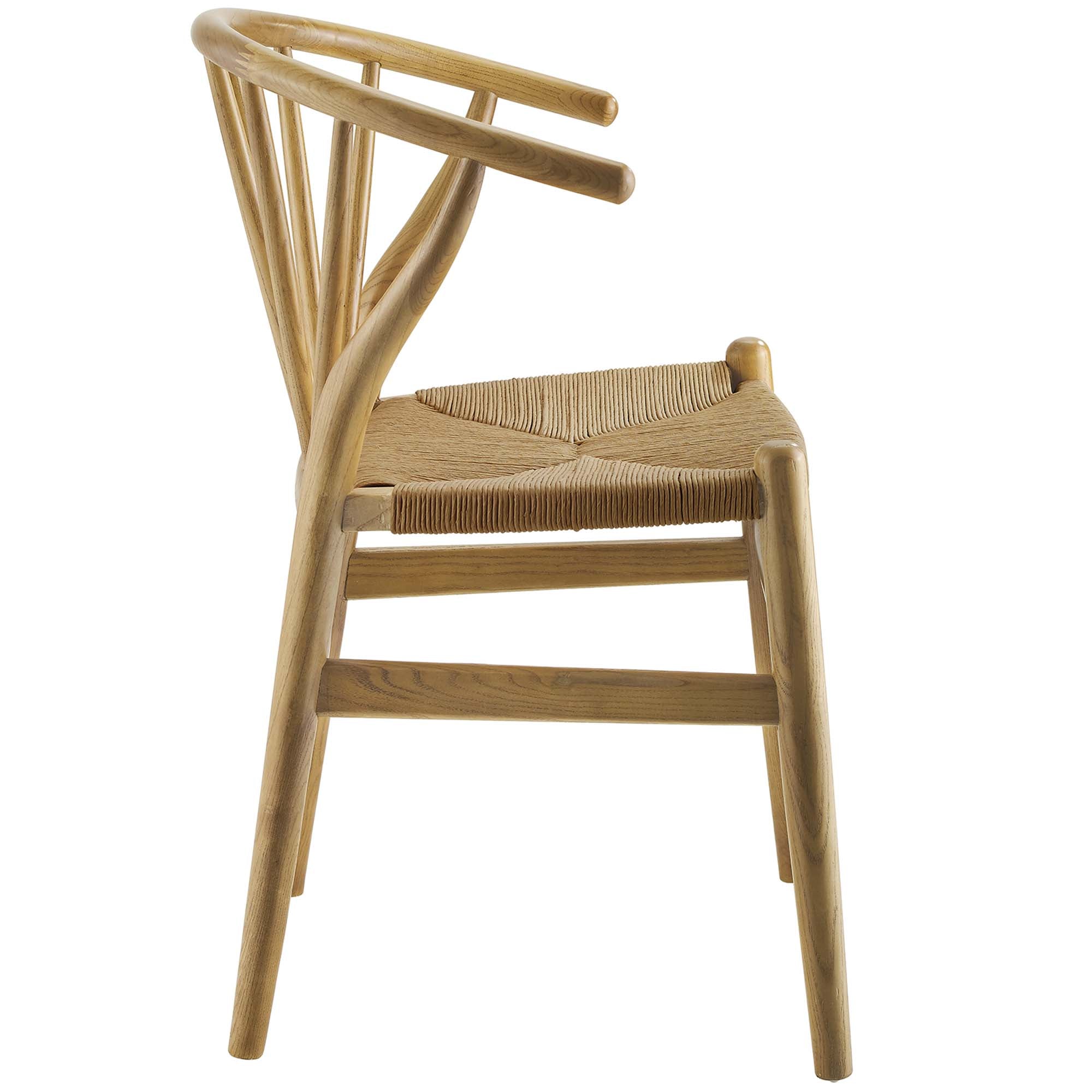 Modway Flourish Spindle Wood Dining Side Chair Set of 2
