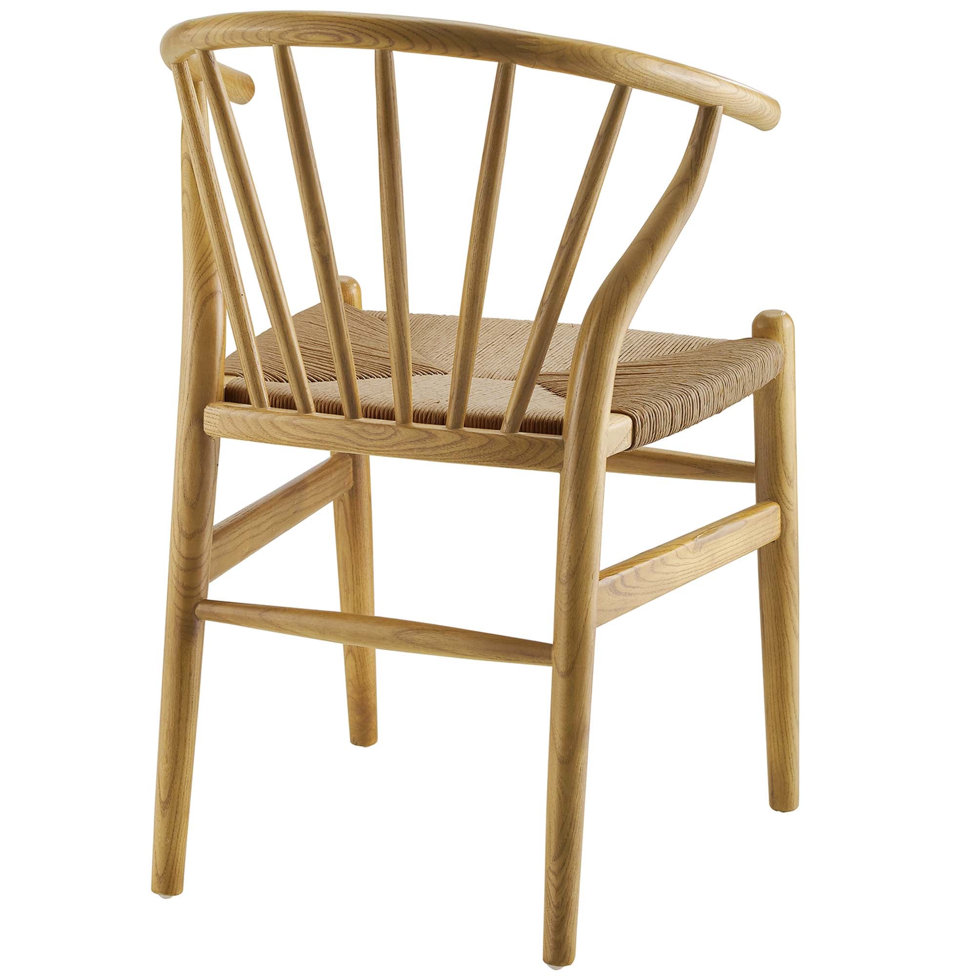 Modway Flourish Spindle Wood Dining Side Chair Set of 2