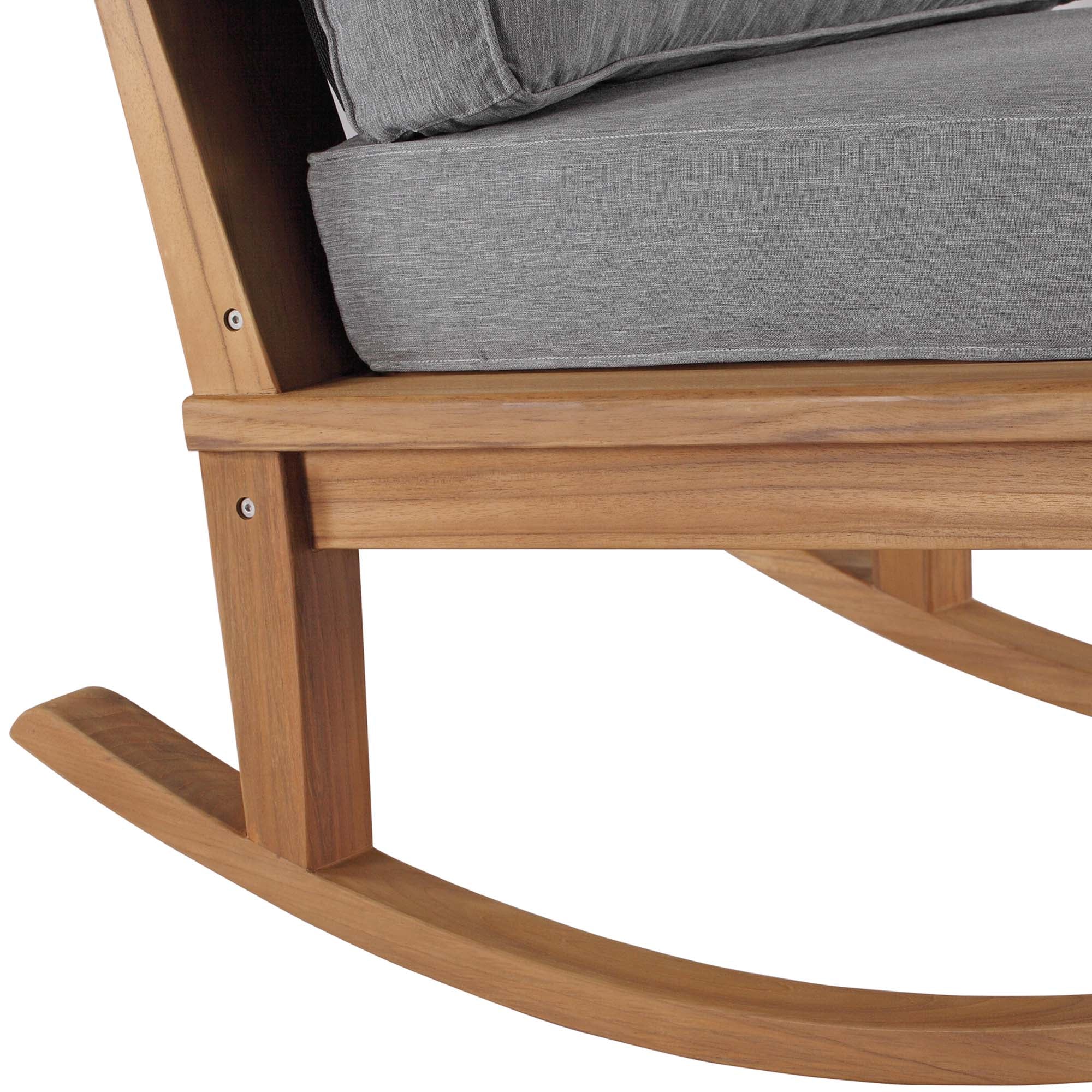 Modway Marina Outdoor Patio Teak Rocking Chair