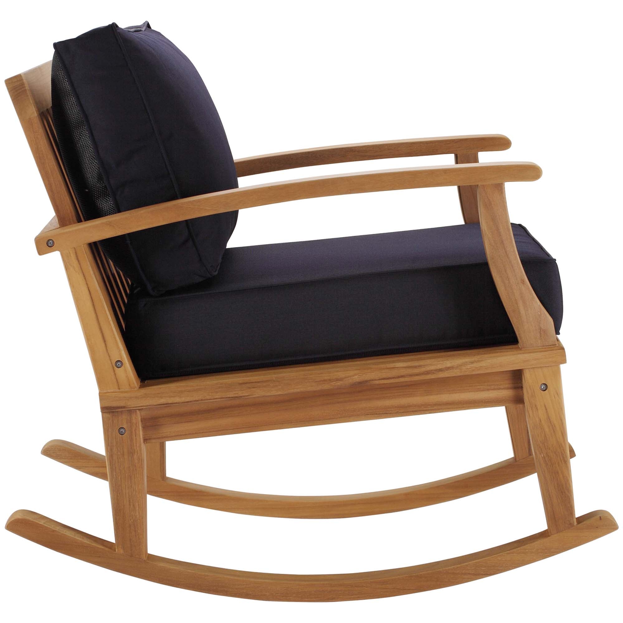 Modway Marina Outdoor Patio Teak Rocking Chair