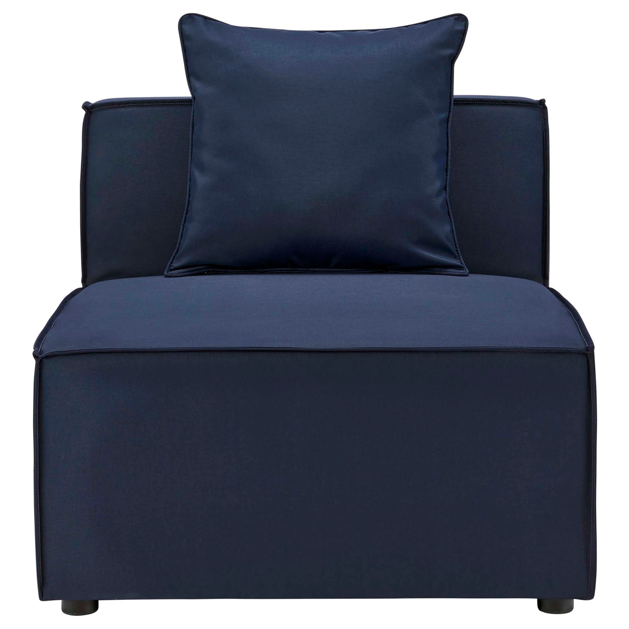 Modway Saybrook Outdoor Patio Upholstered Sectional Sofa Armless Chair