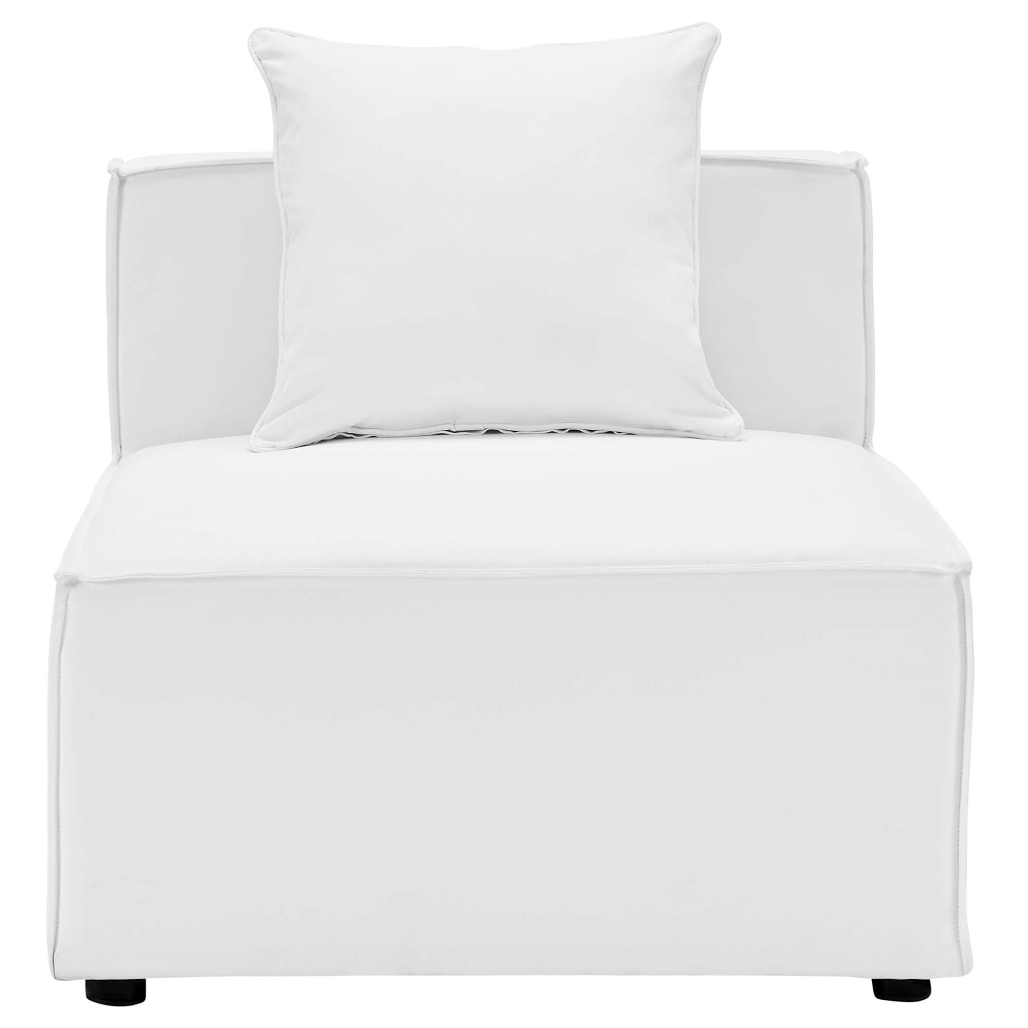 Modway Saybrook Outdoor Patio Upholstered Sectional Sofa Armless Chair