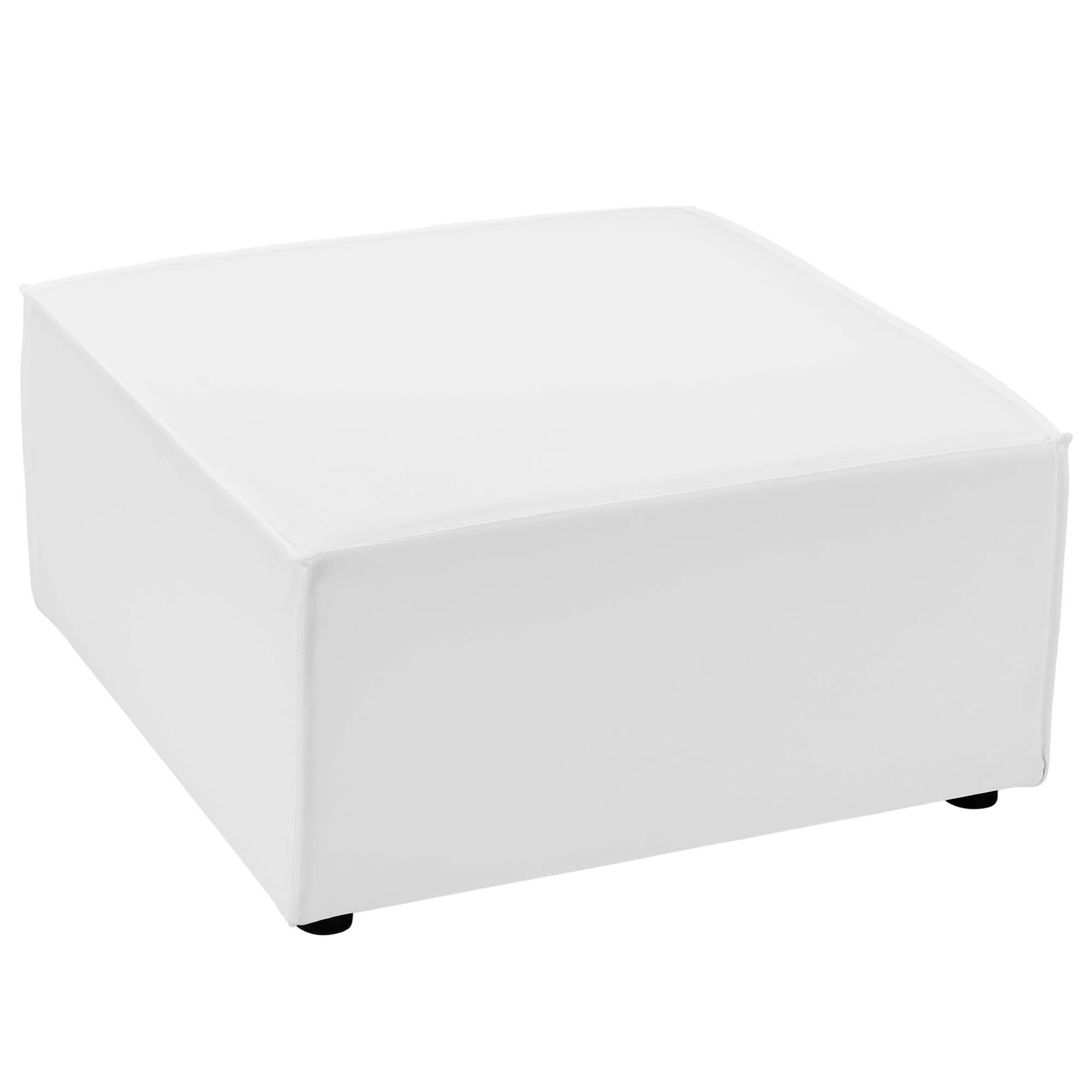 Modway Saybrook Outdoor Patio Upholstered Sectional Sofa Ottoman