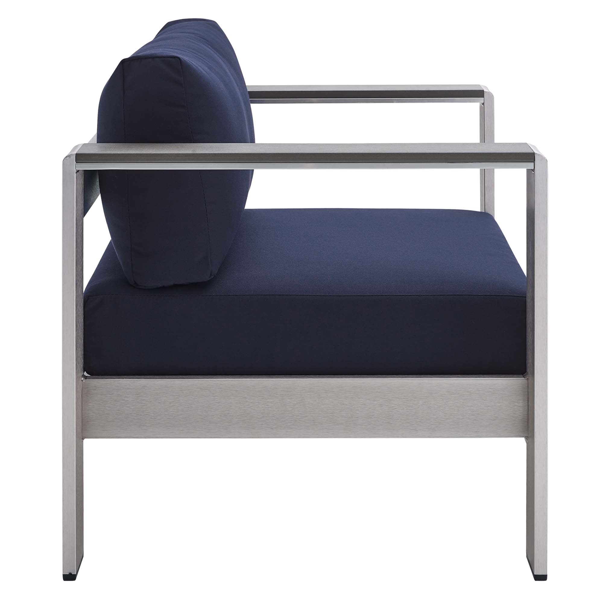 Modway Shore Sunbrella® Fabric Aluminum Outdoor Patio Armchair