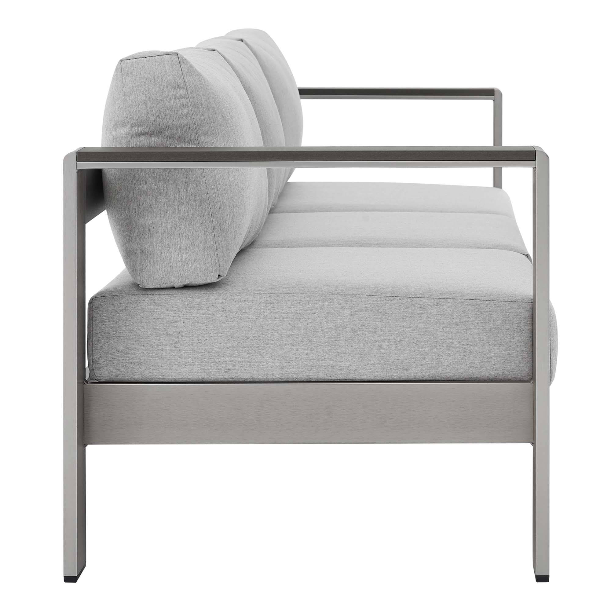 Modway Shore Sunbrella® Fabric Aluminum Outdoor Patio Sofa