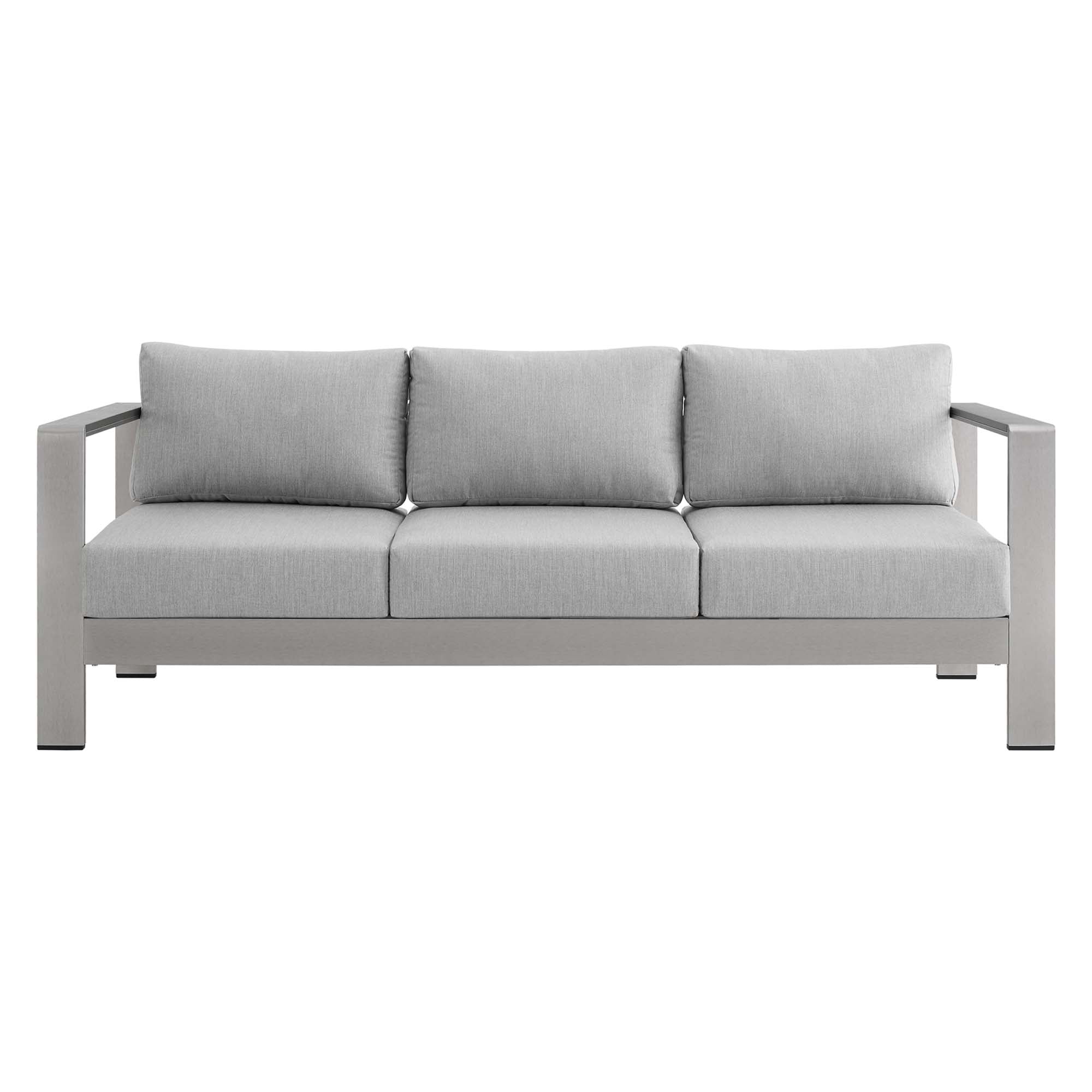 Modway Shore Sunbrella® Fabric Aluminum Outdoor Patio Sofa