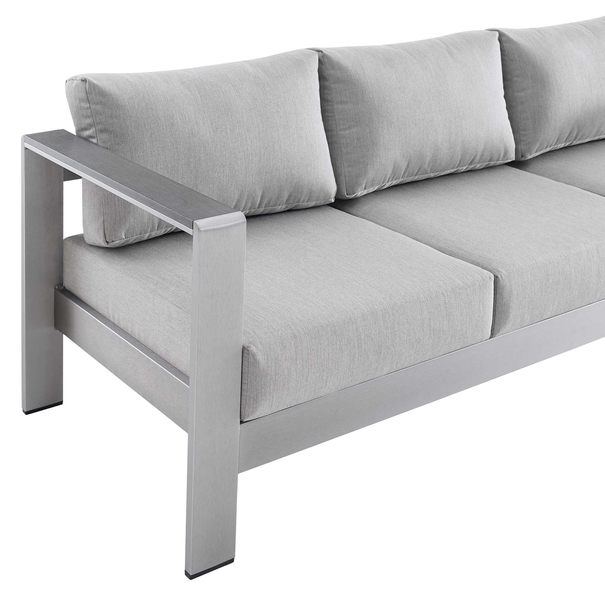 Modway Shore Sunbrella® Fabric Aluminum Outdoor Patio Sofa