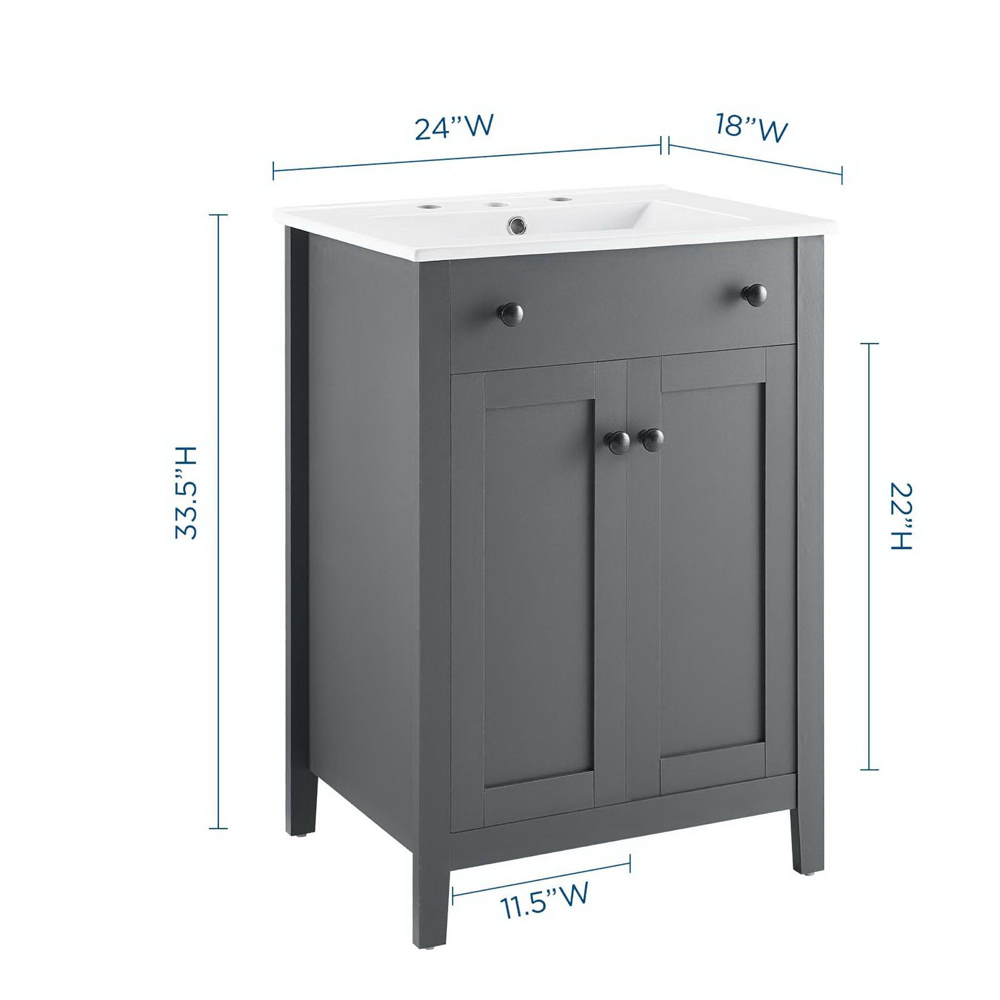 Modway Nantucket 24" Bathroom Vanity