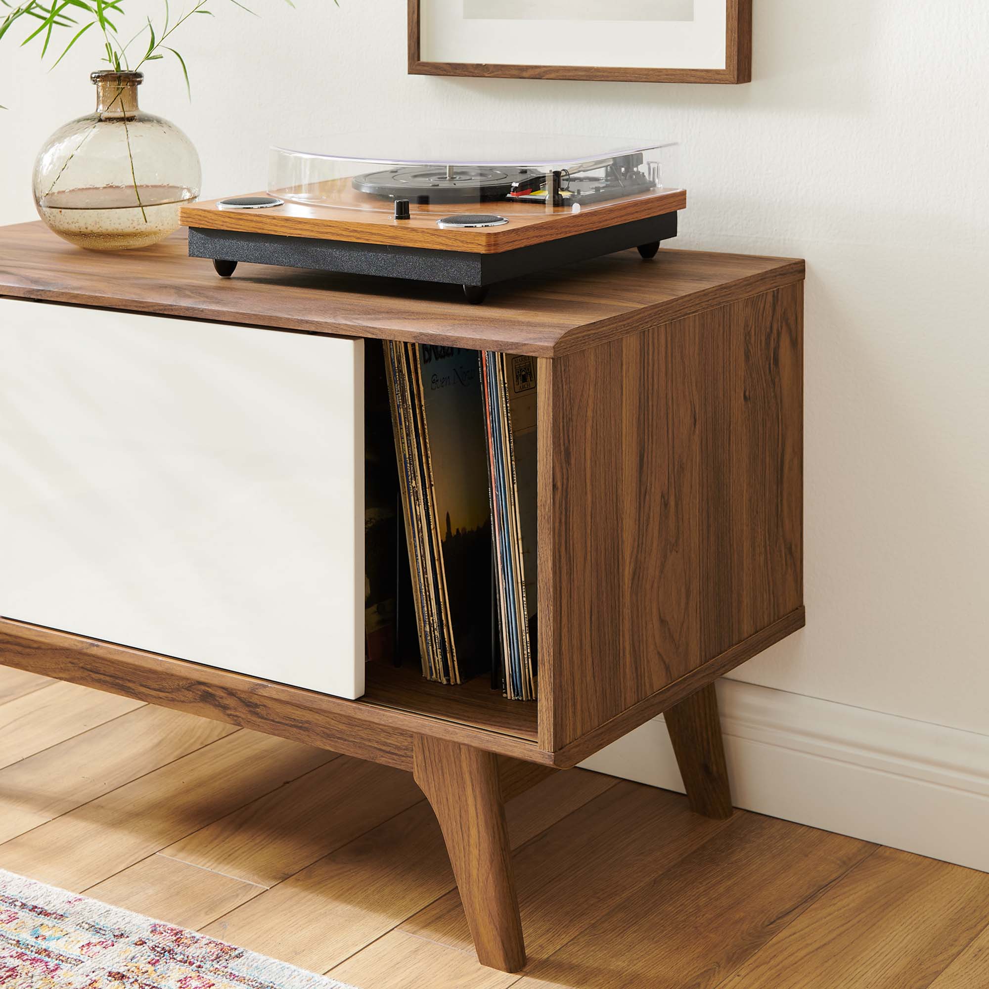 Modway Envision Vinyl Record Display Stand