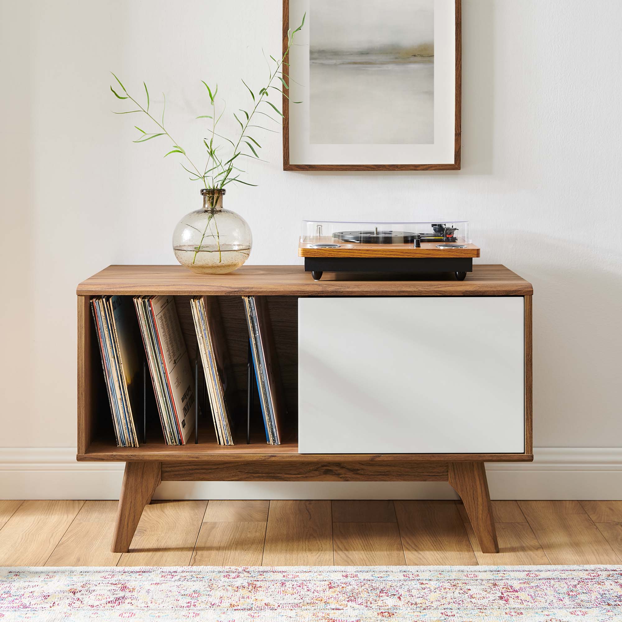 Modway Envision Vinyl Record Display Stand