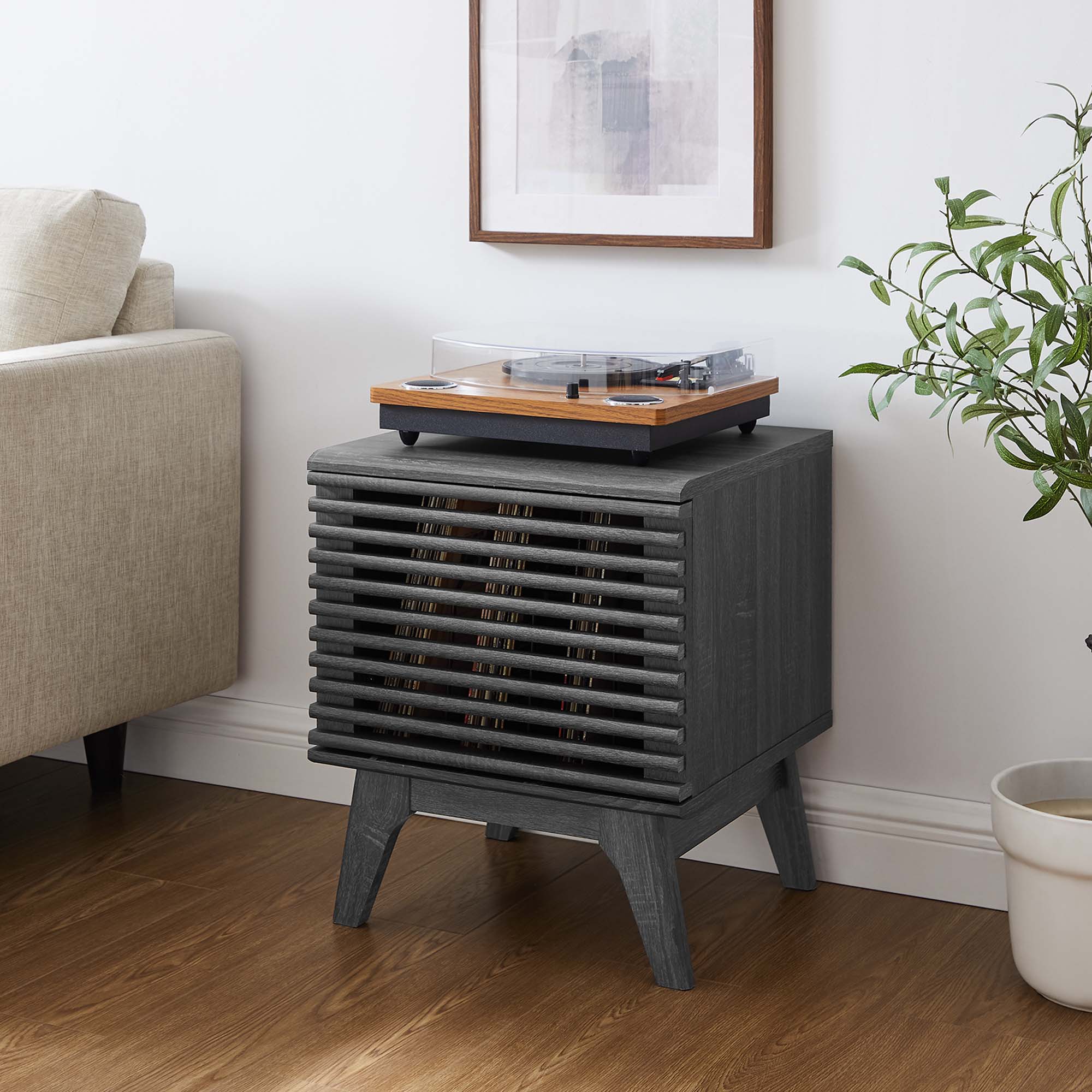 Modway Render Vinyl Record Display Stand
