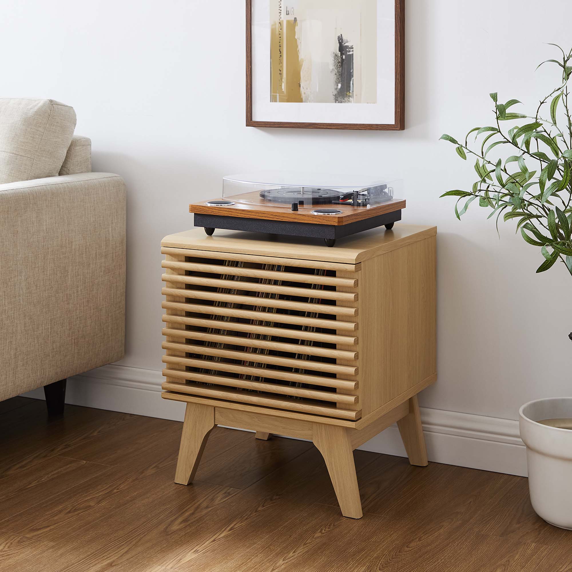 Modway Render Vinyl Record Display Stand