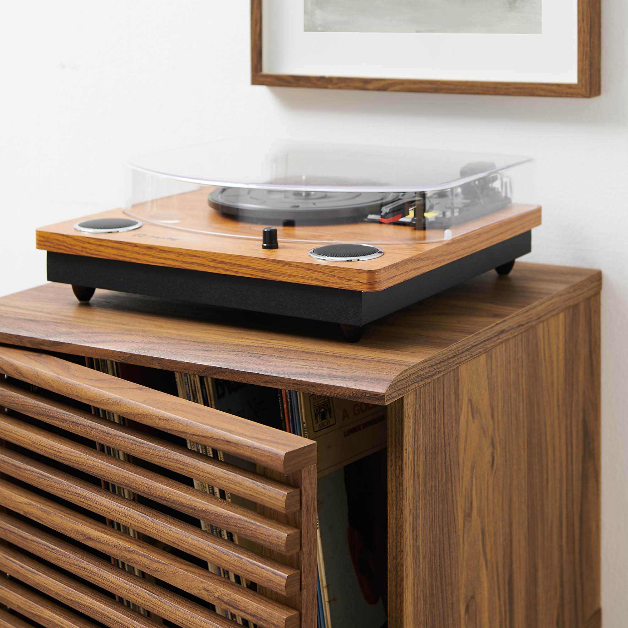Modway Render Vinyl Record Display Stand