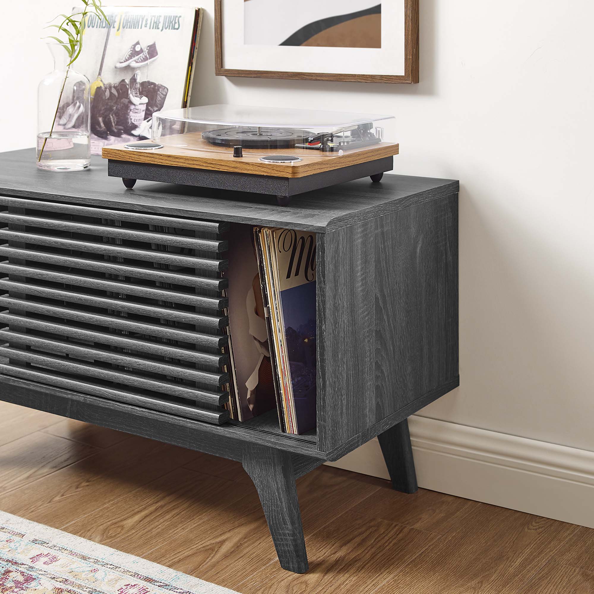 Modway Render Vinyl Record Display Stand