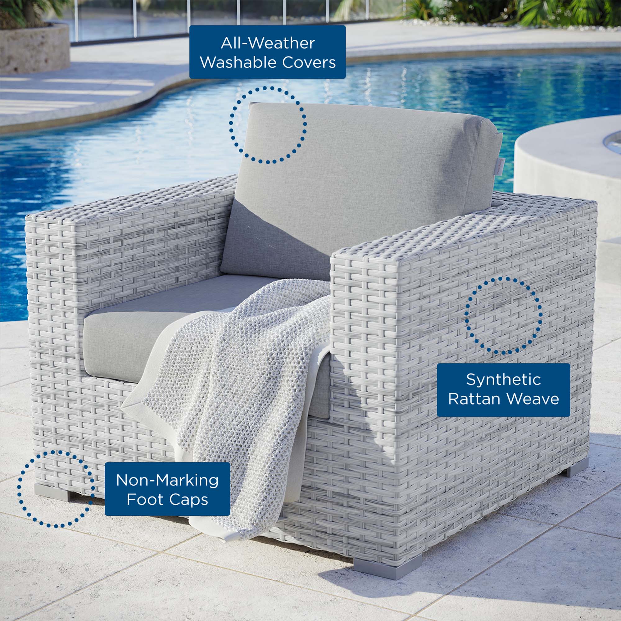 Modway Convene Outdoor Patio Armchair