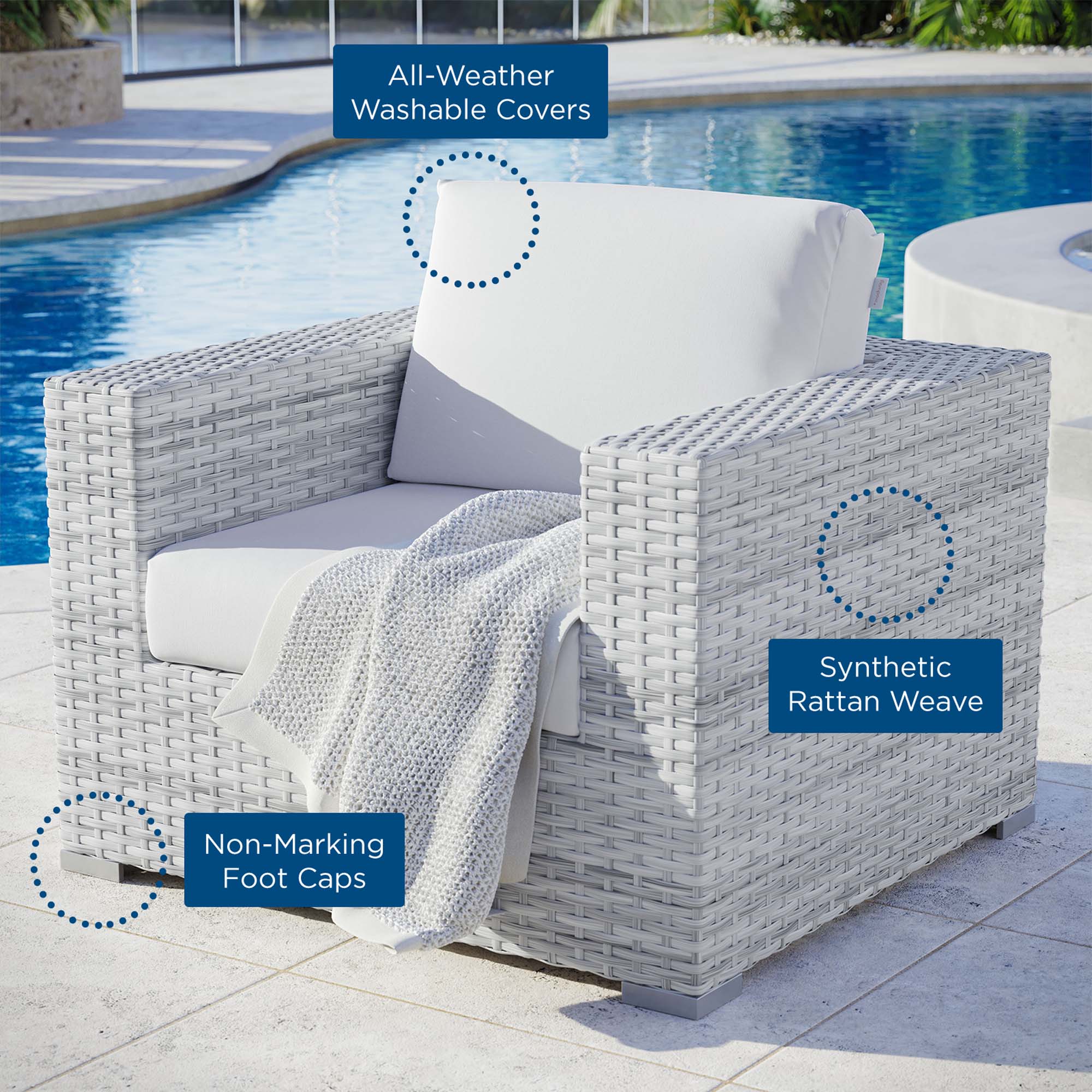 Modway Convene Outdoor Patio Armchair