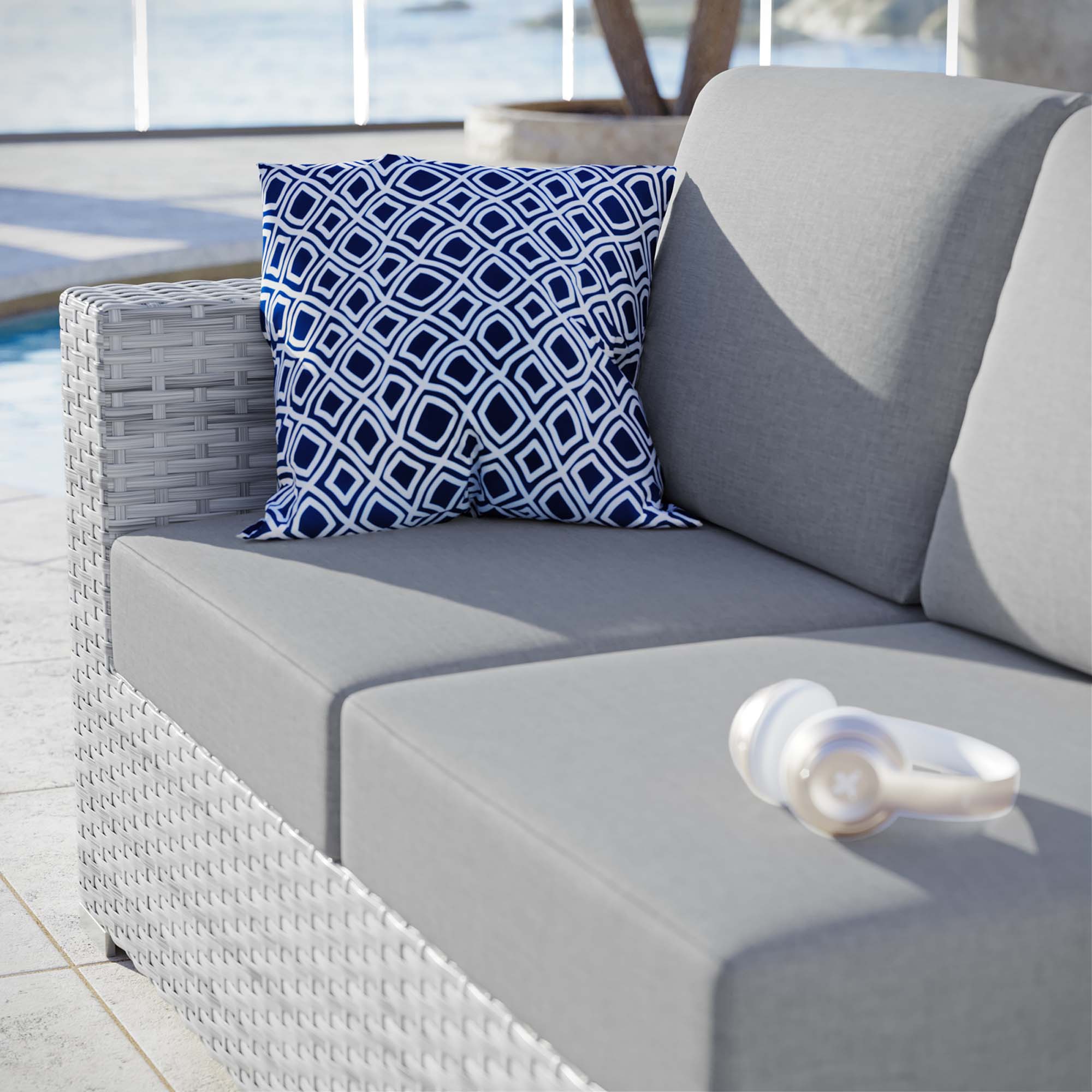 Modway Convene Outdoor Patio Left-Arm Loveseat