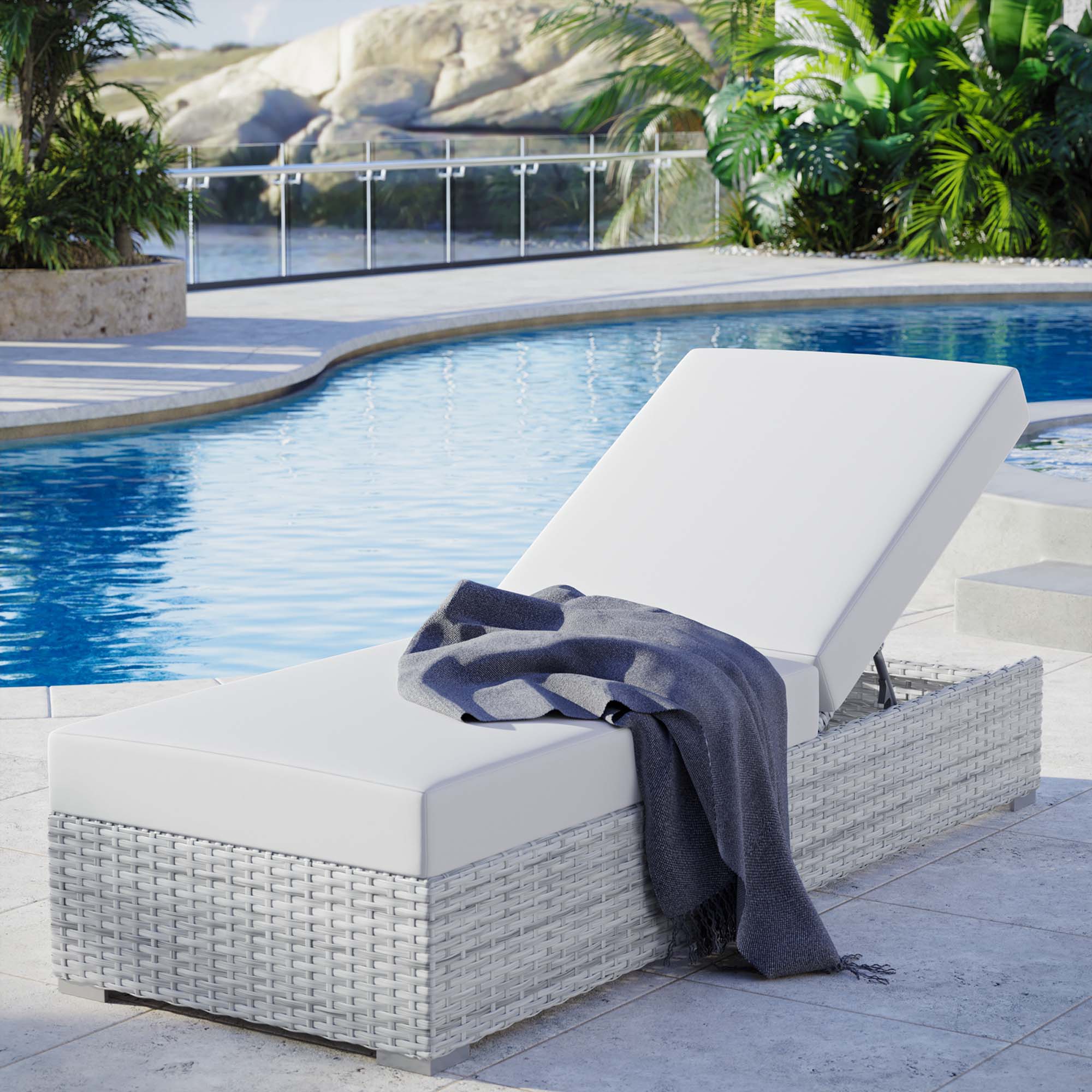 Modway Convene Outdoor Patio Chaise