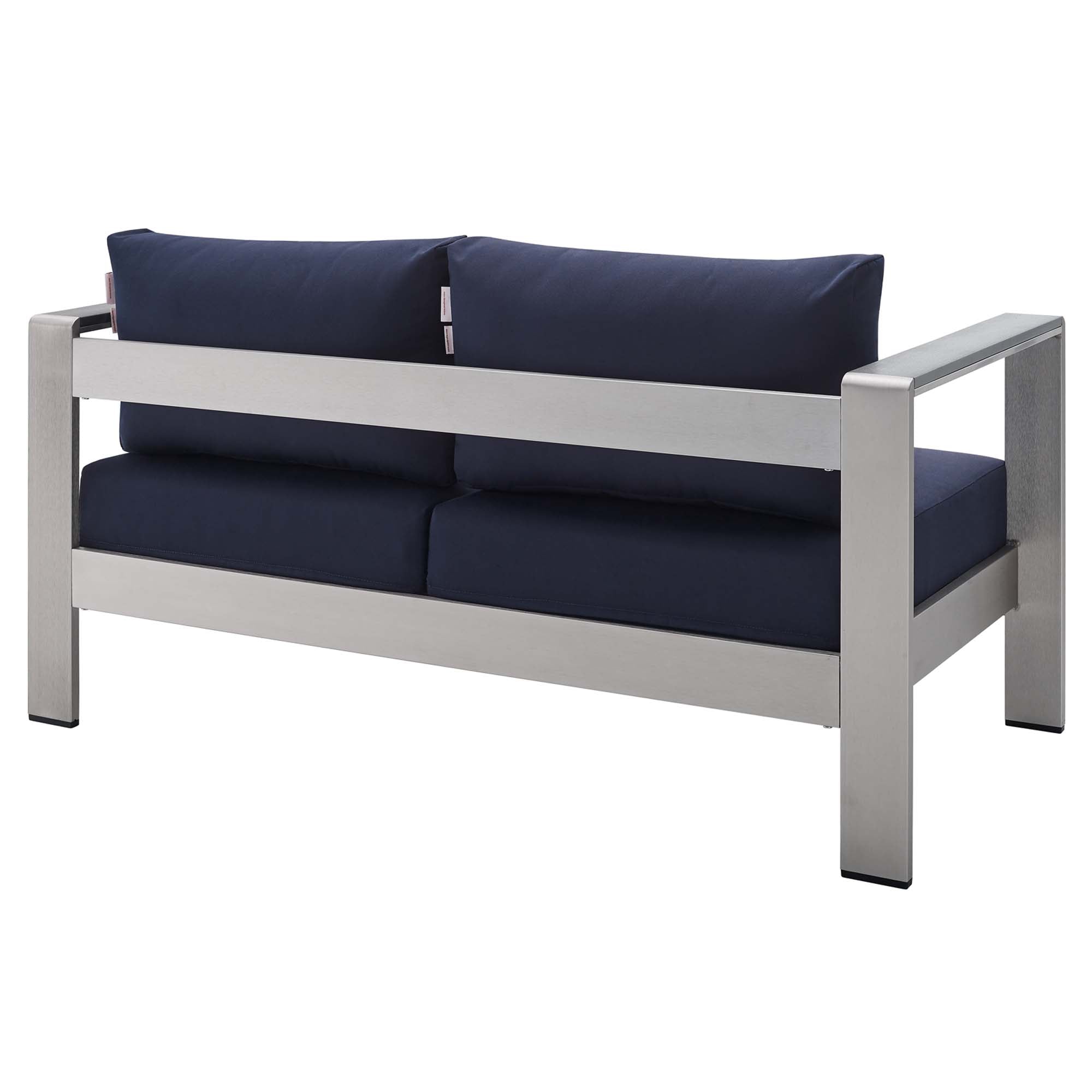 Modway Shore 3 Piece Sunbrella® Fabric Outdoor Patio Aluminum Set