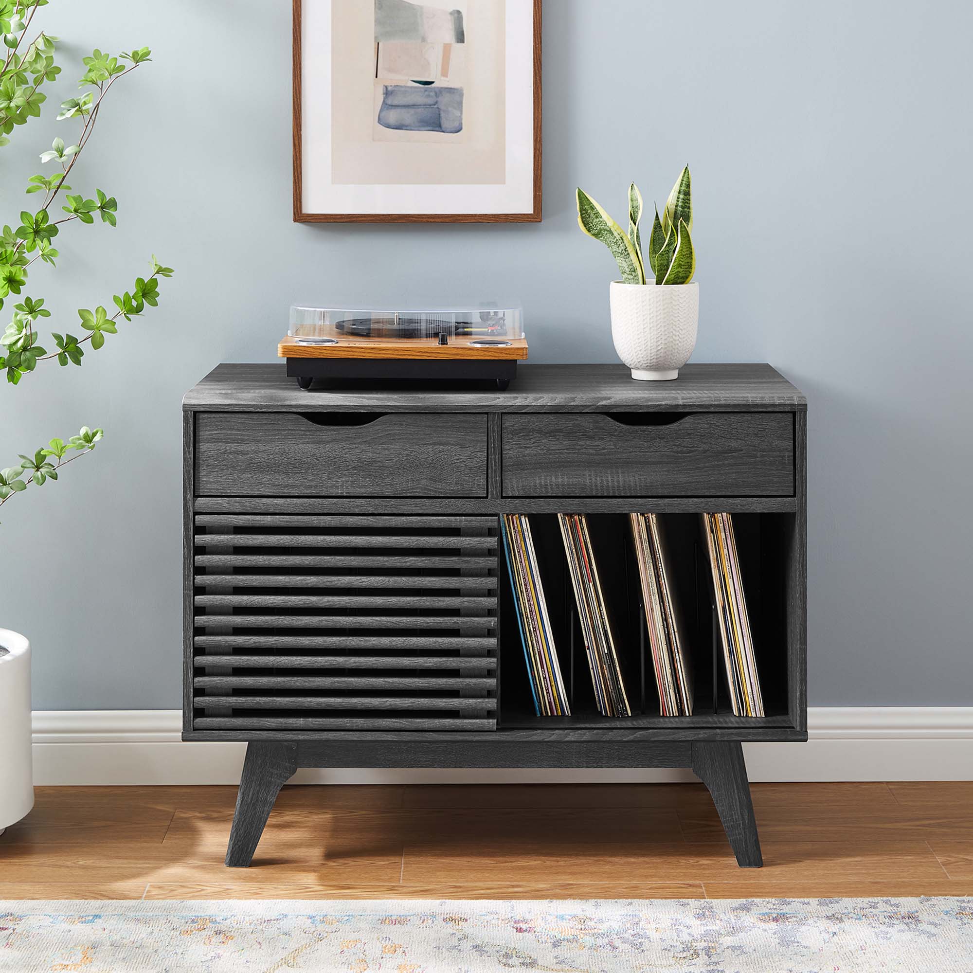 Modway Render Vinyl Record Display Stand