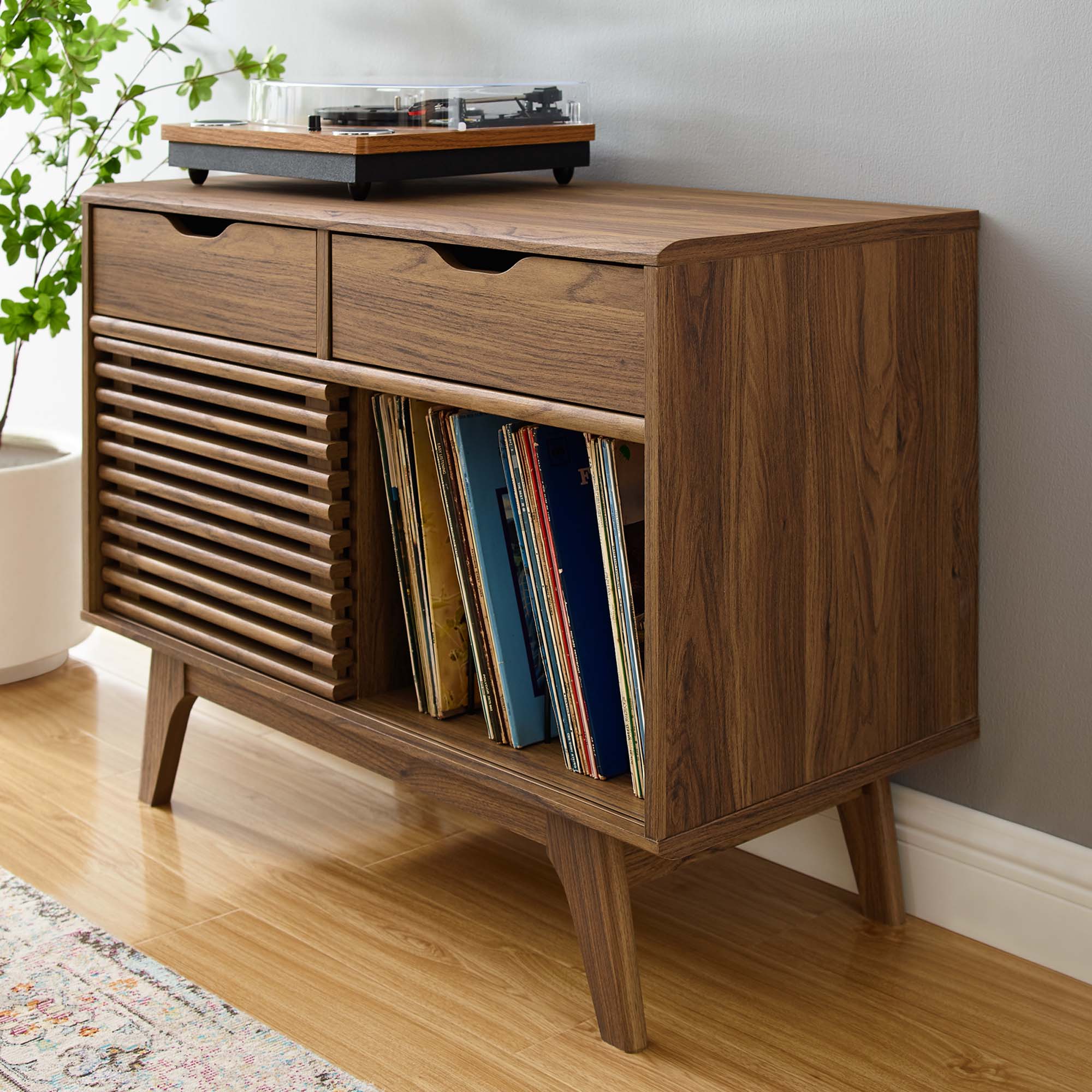 Modway Render Vinyl Record Display Stand