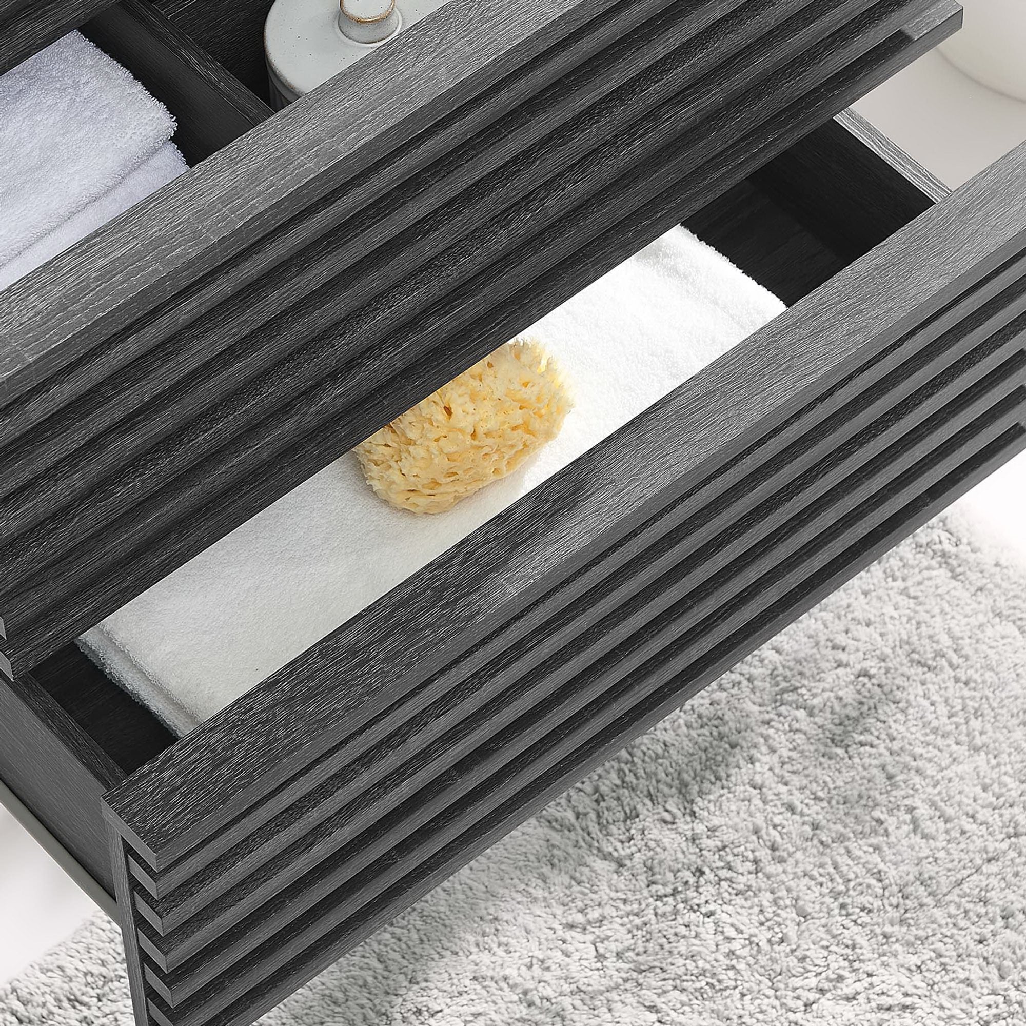 Modway Render 24" Wall-Mount Bathroom Vanity Cabinet (Sink Basin Not Included)