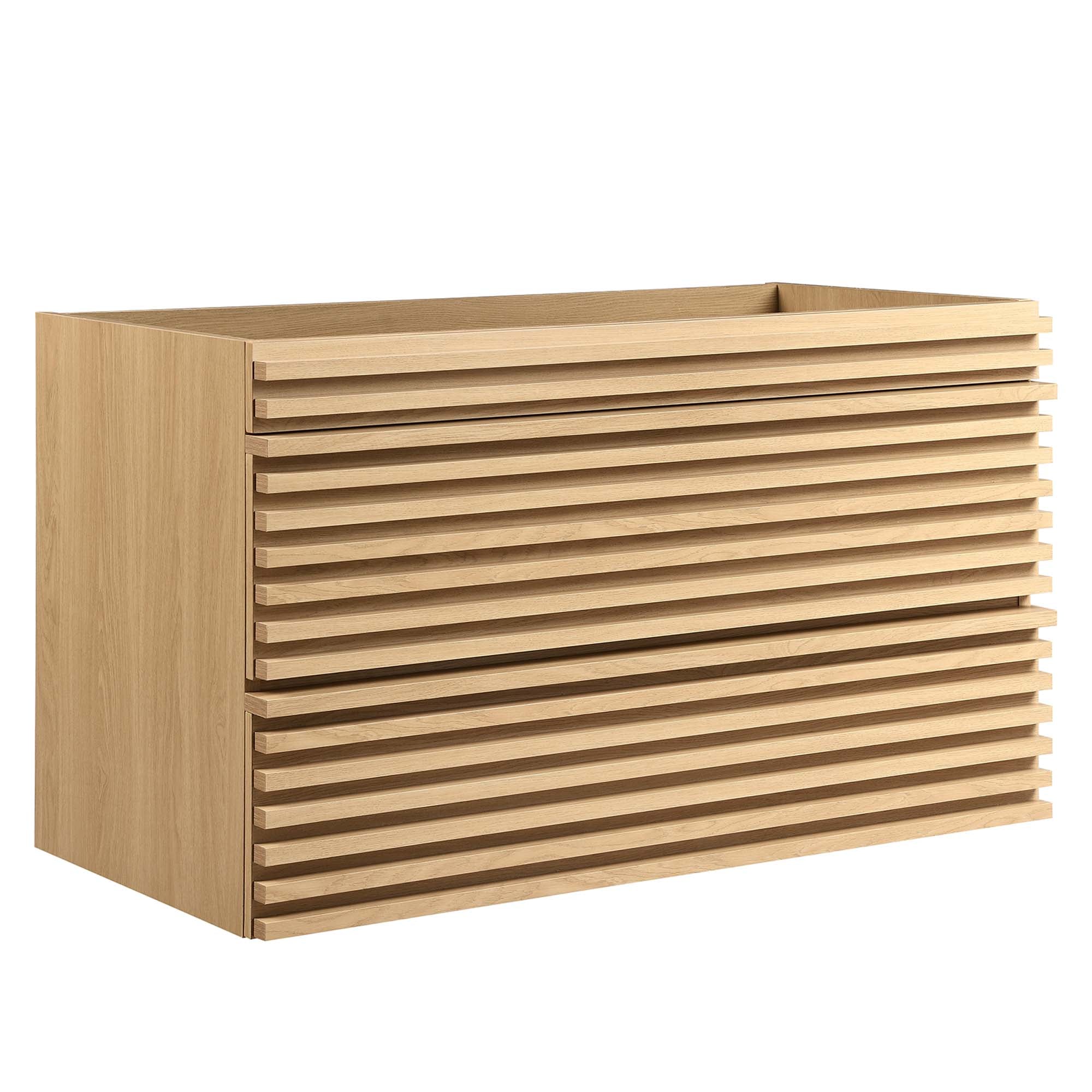 Modway Render 36" Wall-Mount Bathroom Vanity Cabinet (Sink Basin Not Included)