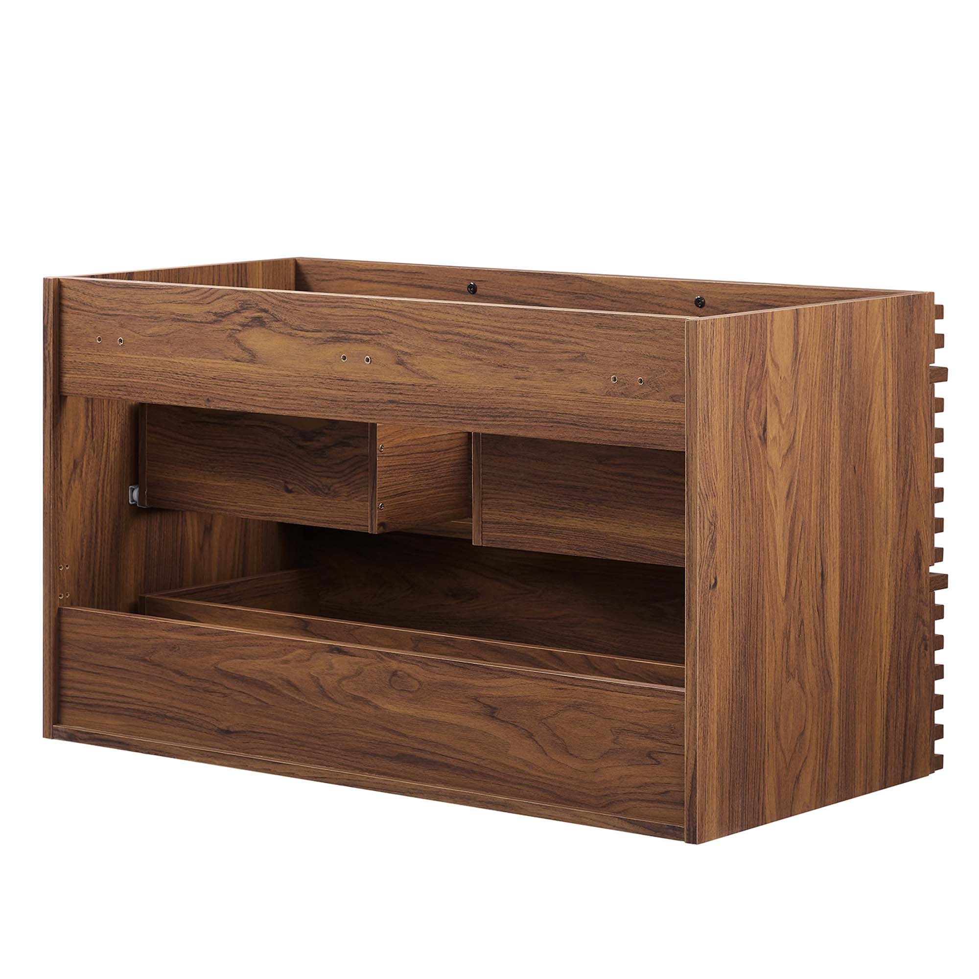 Modway Render 36" Wall-Mount Bathroom Vanity Cabinet (Sink Basin Not Included)