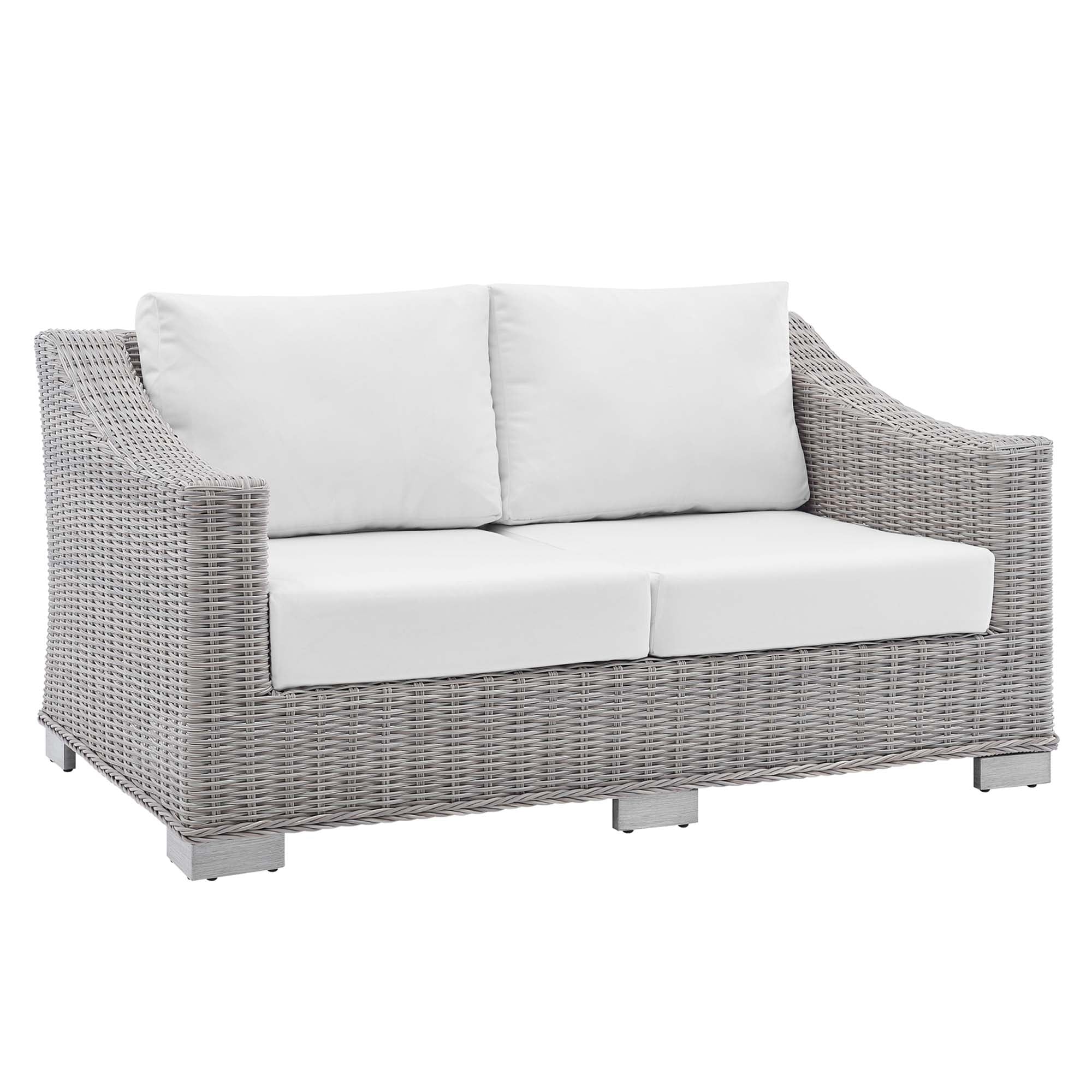 Modway Conway 4-Piece Sunbrella® Outdoor Patio Wicker Rattan Furniture Set