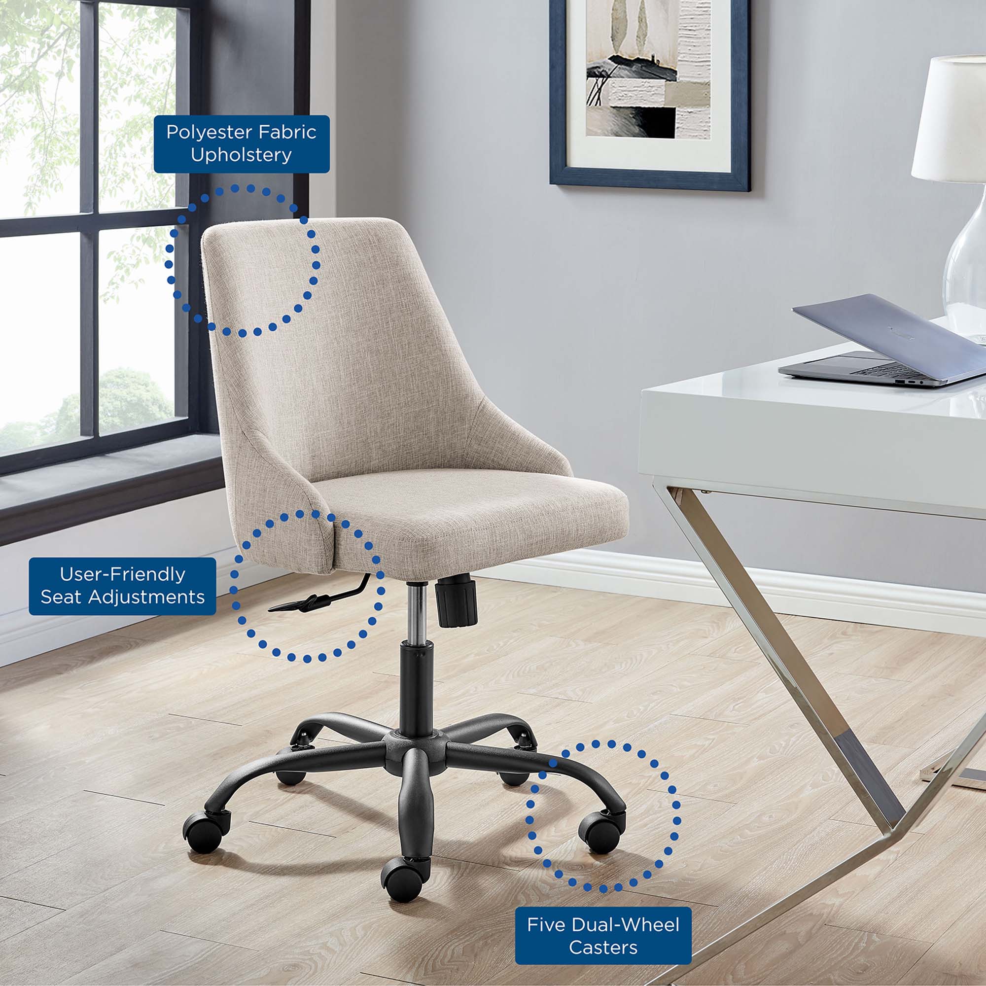 Modway Designate Swivel Upholstered Office Chair