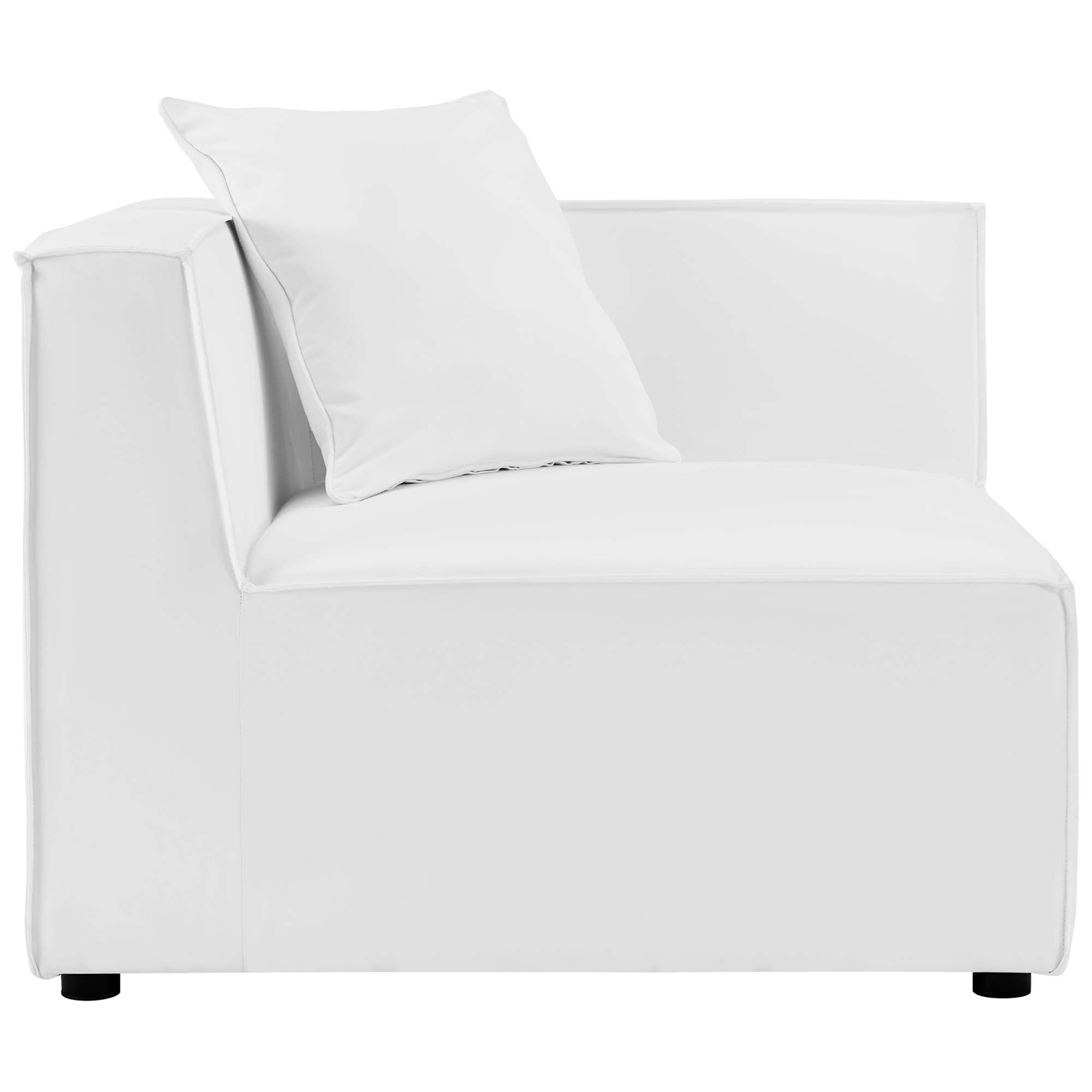 Modway Saybrook 2-Piece Outdoor Patio Upholstered Sectional Sofa Loveseat