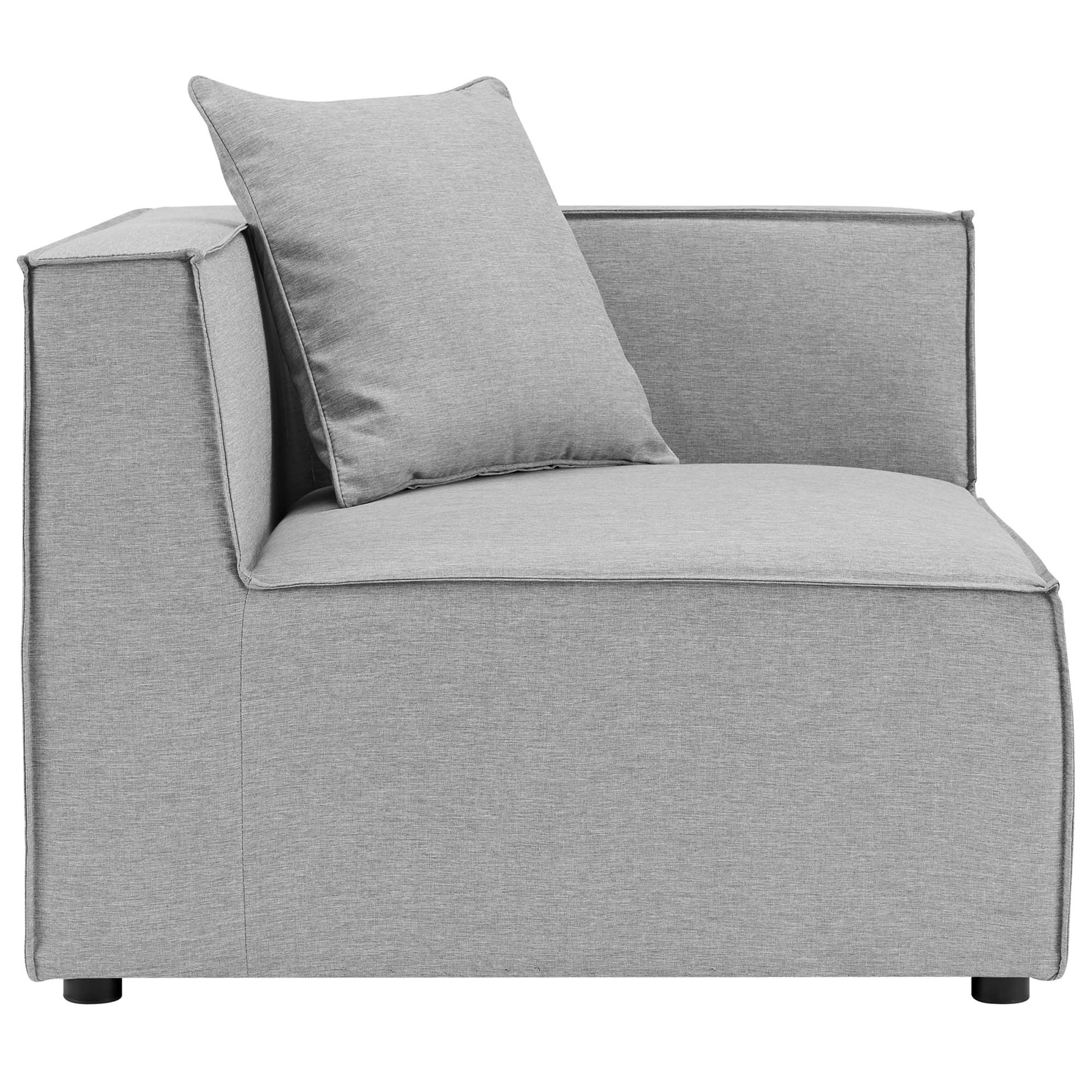 Modway Saybrook Outdoor Patio Upholstered Loveseat and Ottoman Set