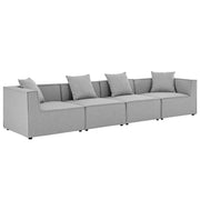 Modway Saybrook 4-Piece Outdoor Patio Upholstered Sectional Sofa