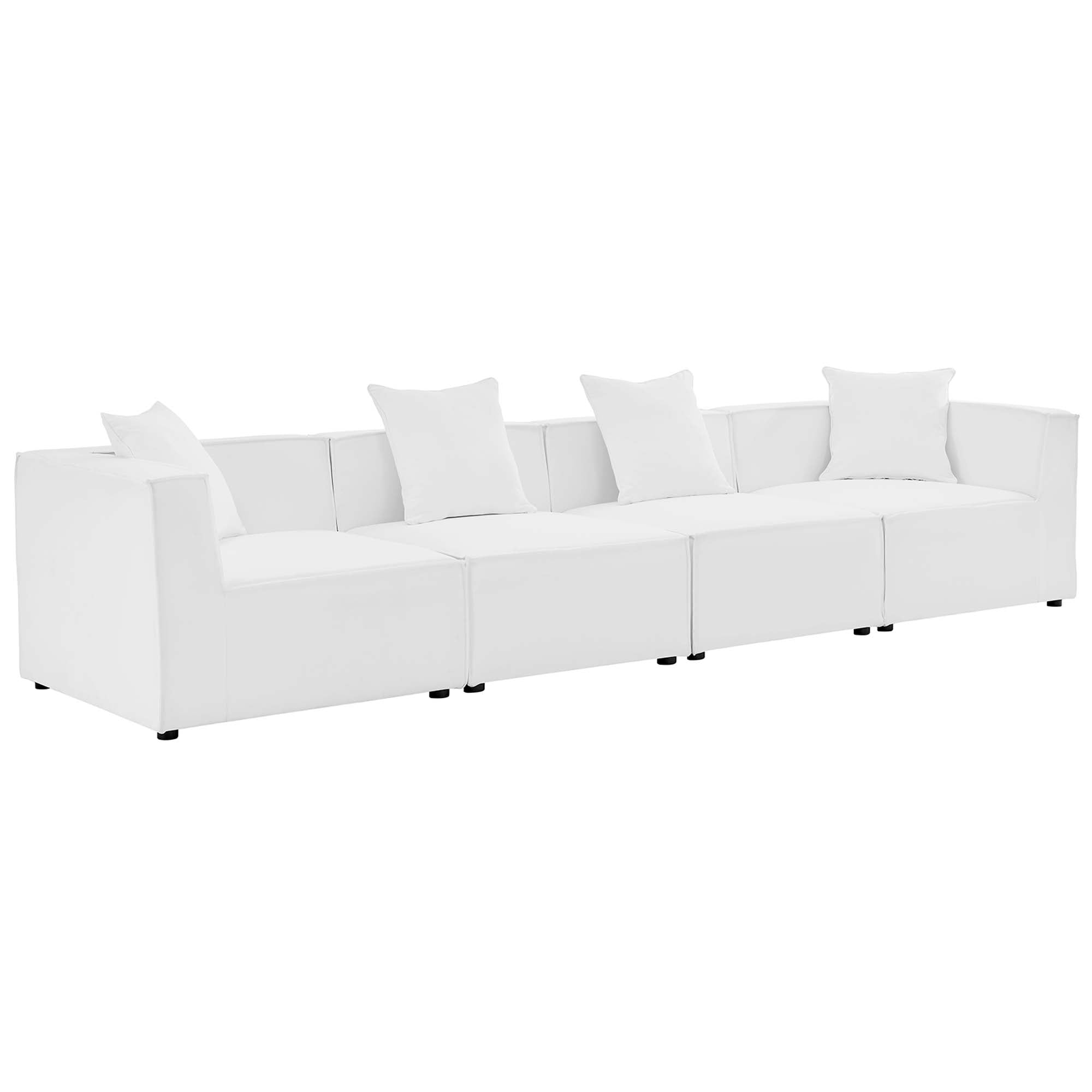 Modway Saybrook 4-Piece Outdoor Patio Upholstered Sectional Sofa