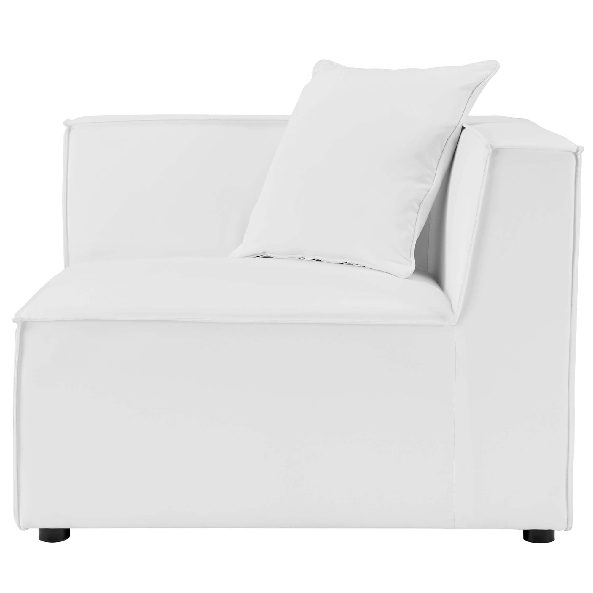 Modway Saybrook 5-Piece Outdoor Patio Upholstered Sectional Sofa