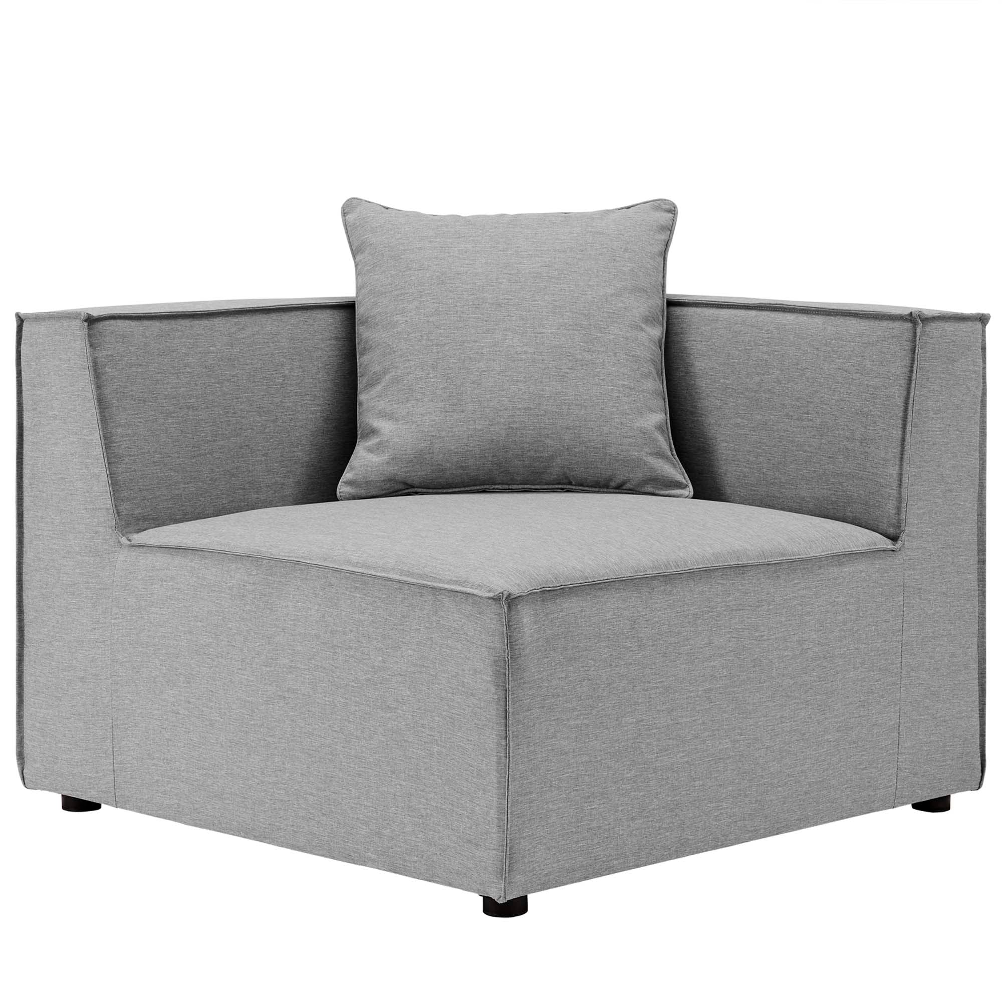Modway Saybrook 6-Piece Outdoor Patio Upholstered Sectional Sofa