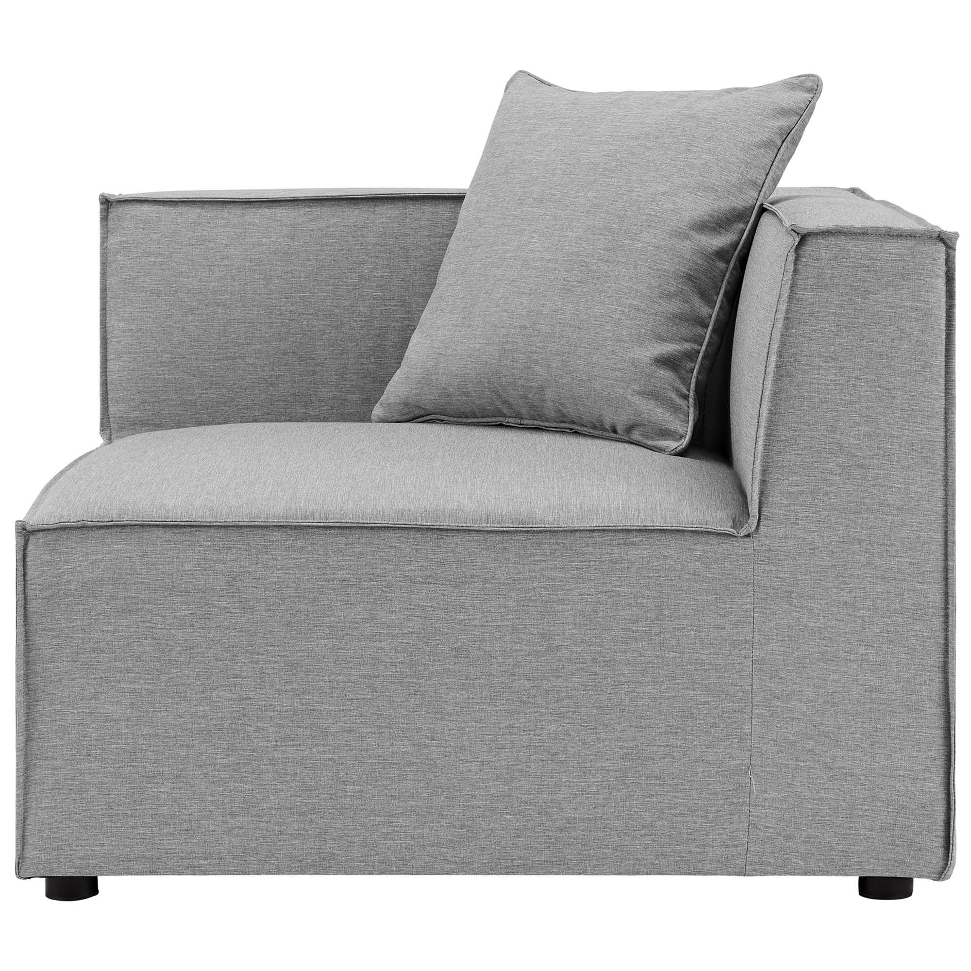 Modway Saybrook 6-Piece Outdoor Patio Upholstered Sectional Sofa