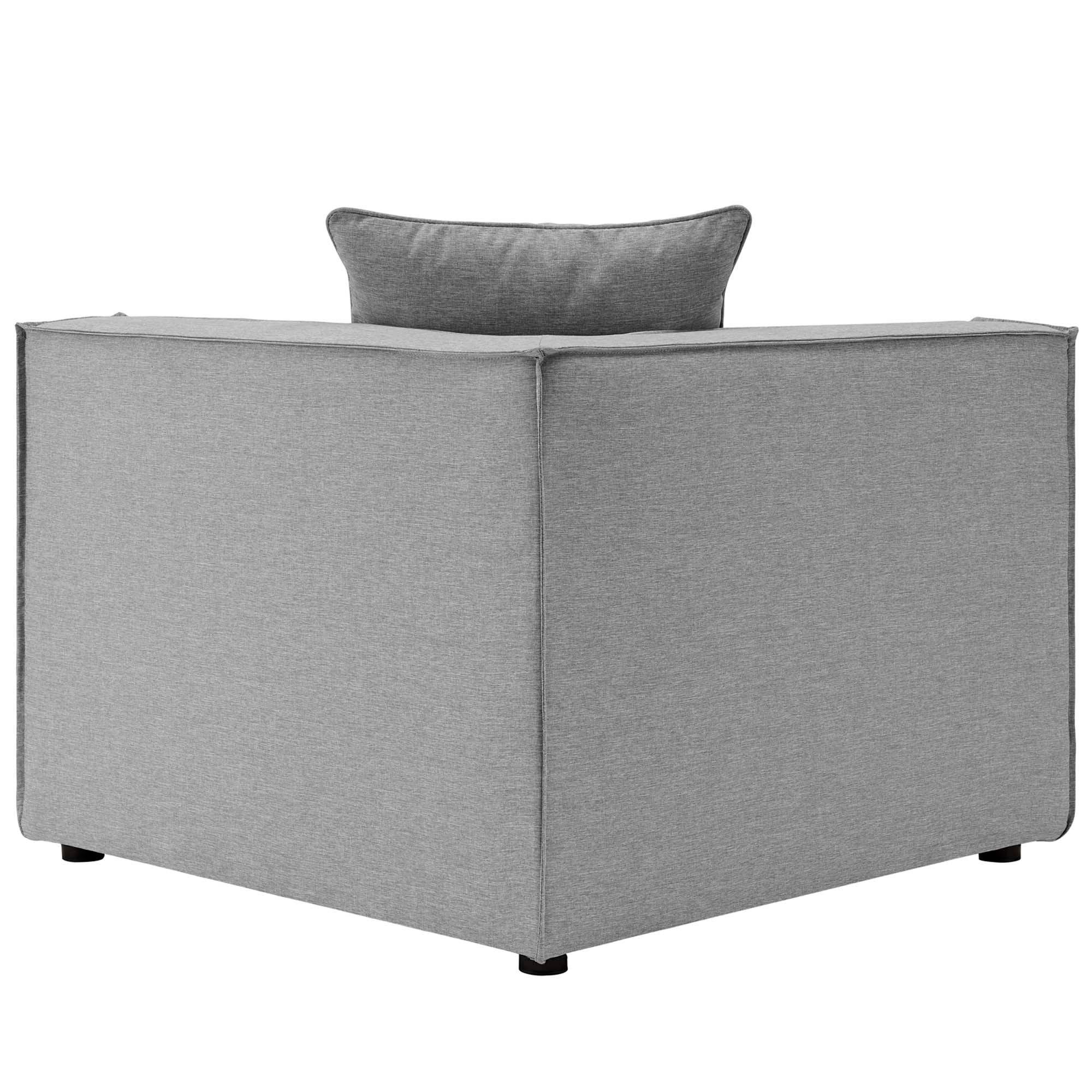 Modway Saybrook 6-Piece Outdoor Patio Upholstered Sectional Sofa
