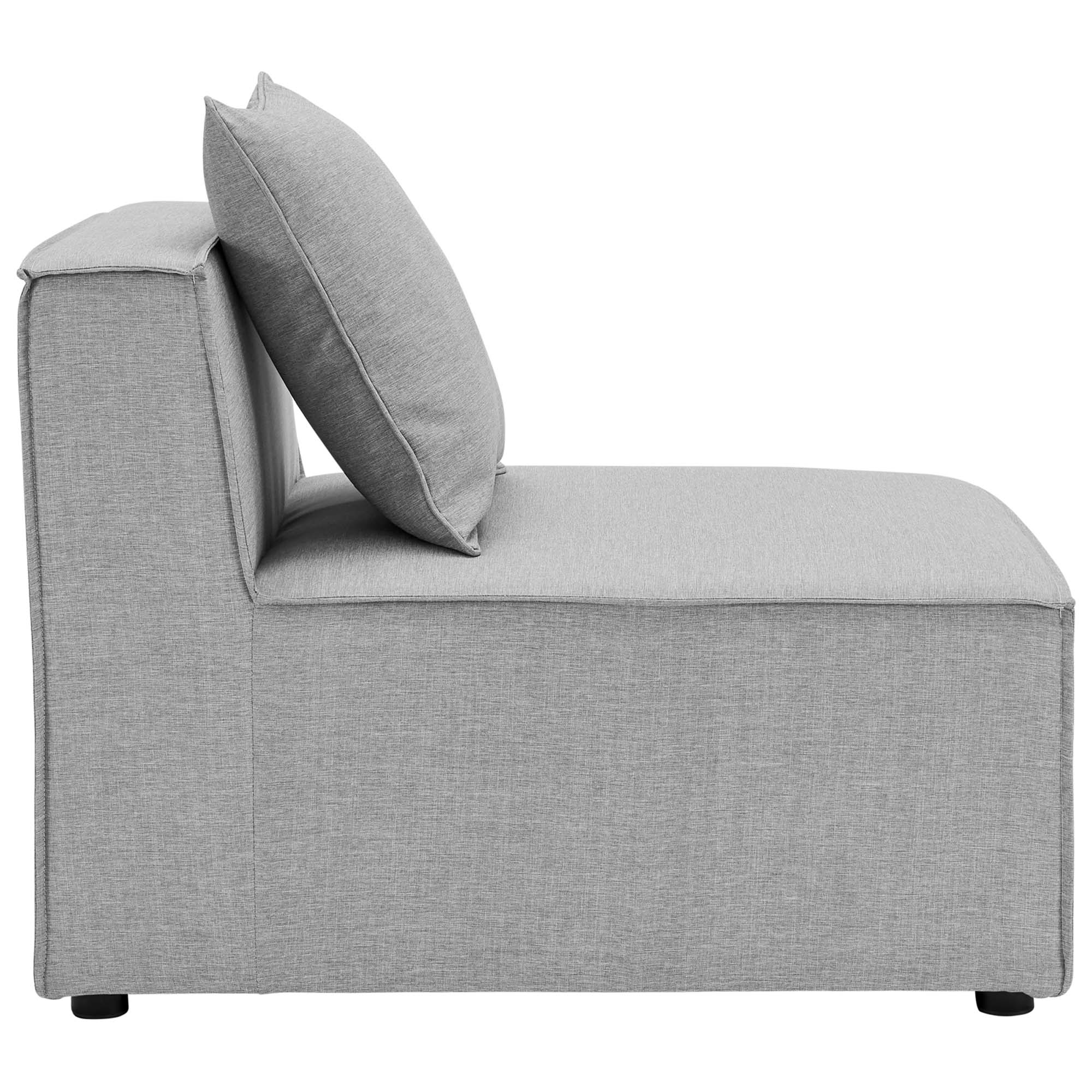 Modway Saybrook 6-Piece Outdoor Patio Upholstered Sectional Sofa