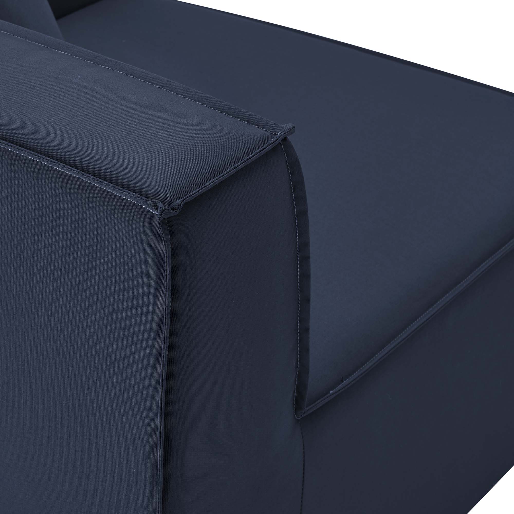 Modway Saybrook 6-Piece Outdoor Patio Upholstered Sectional Sofa