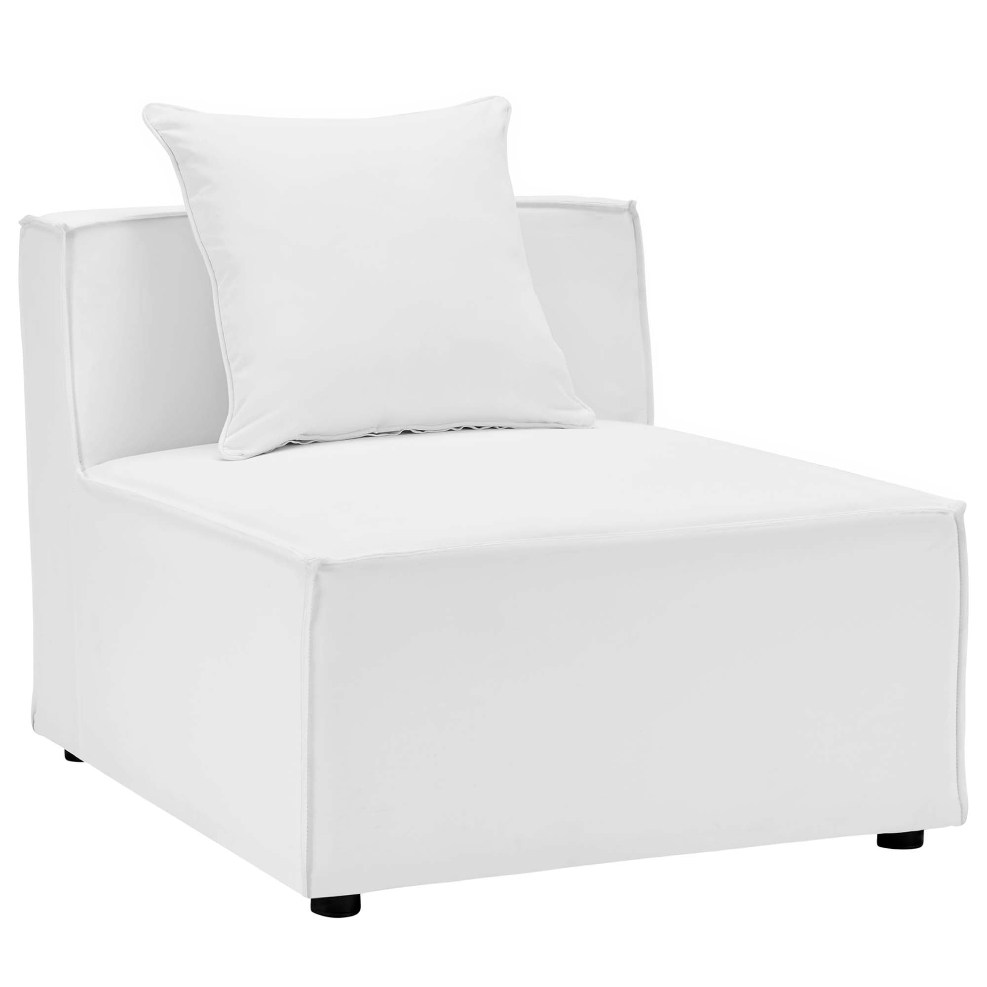 Modway Saybrook 6-Piece Outdoor Patio Upholstered Sectional Sofa