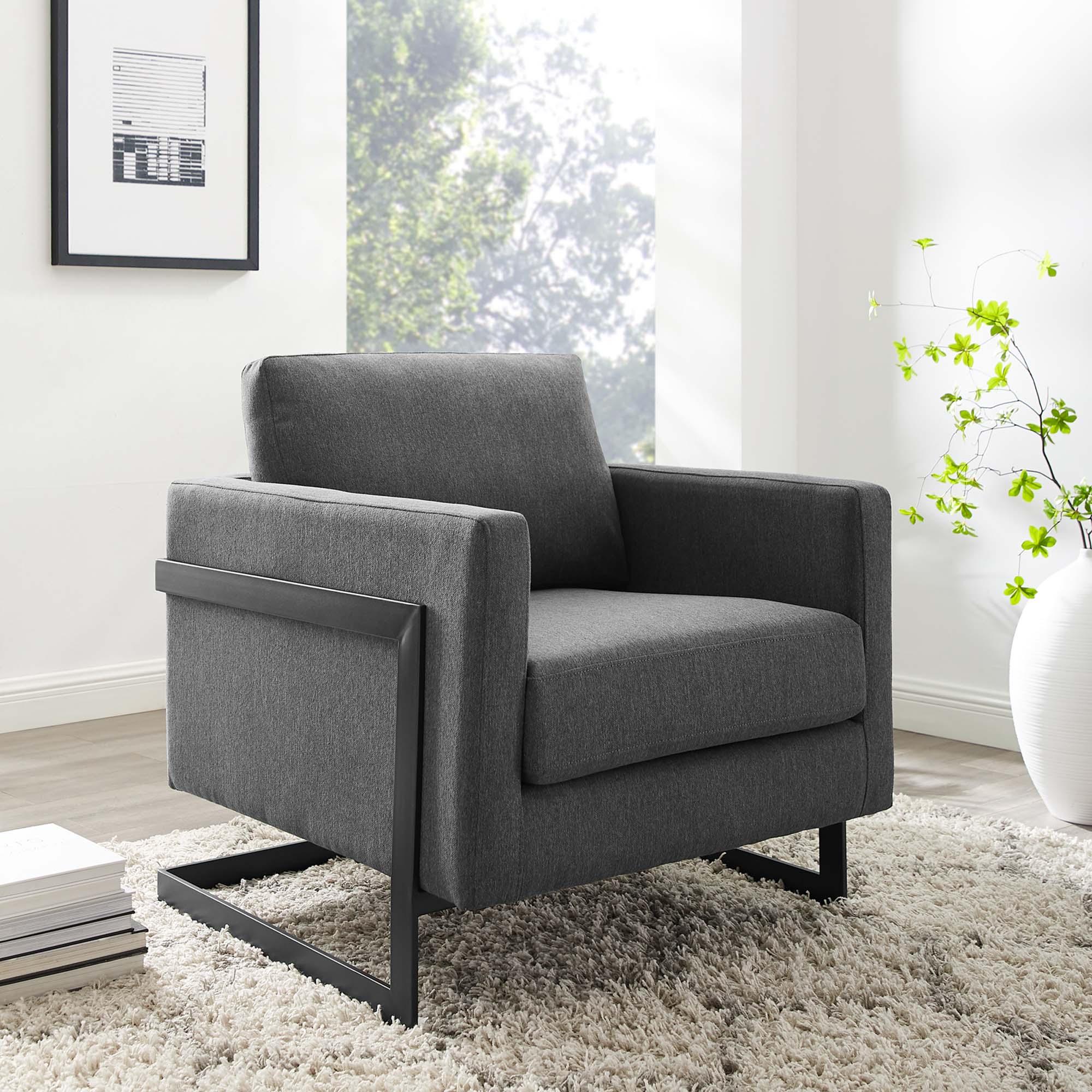 Modway Posse Upholstered Fabric Accent Chair