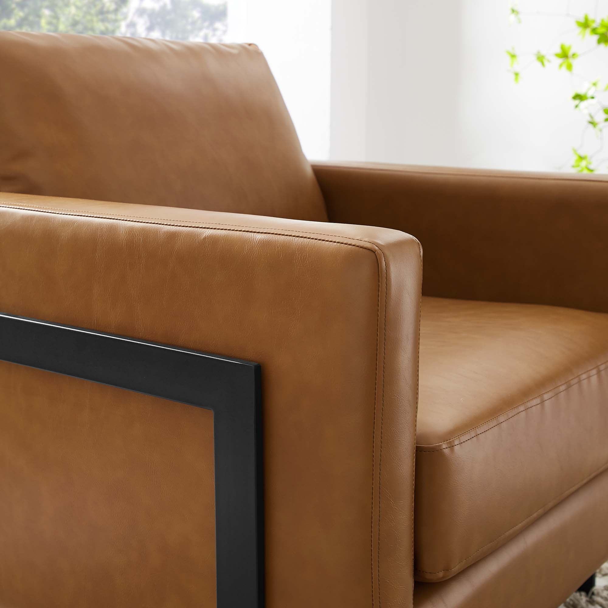Modway Posse Vegan Leather Accent Chair