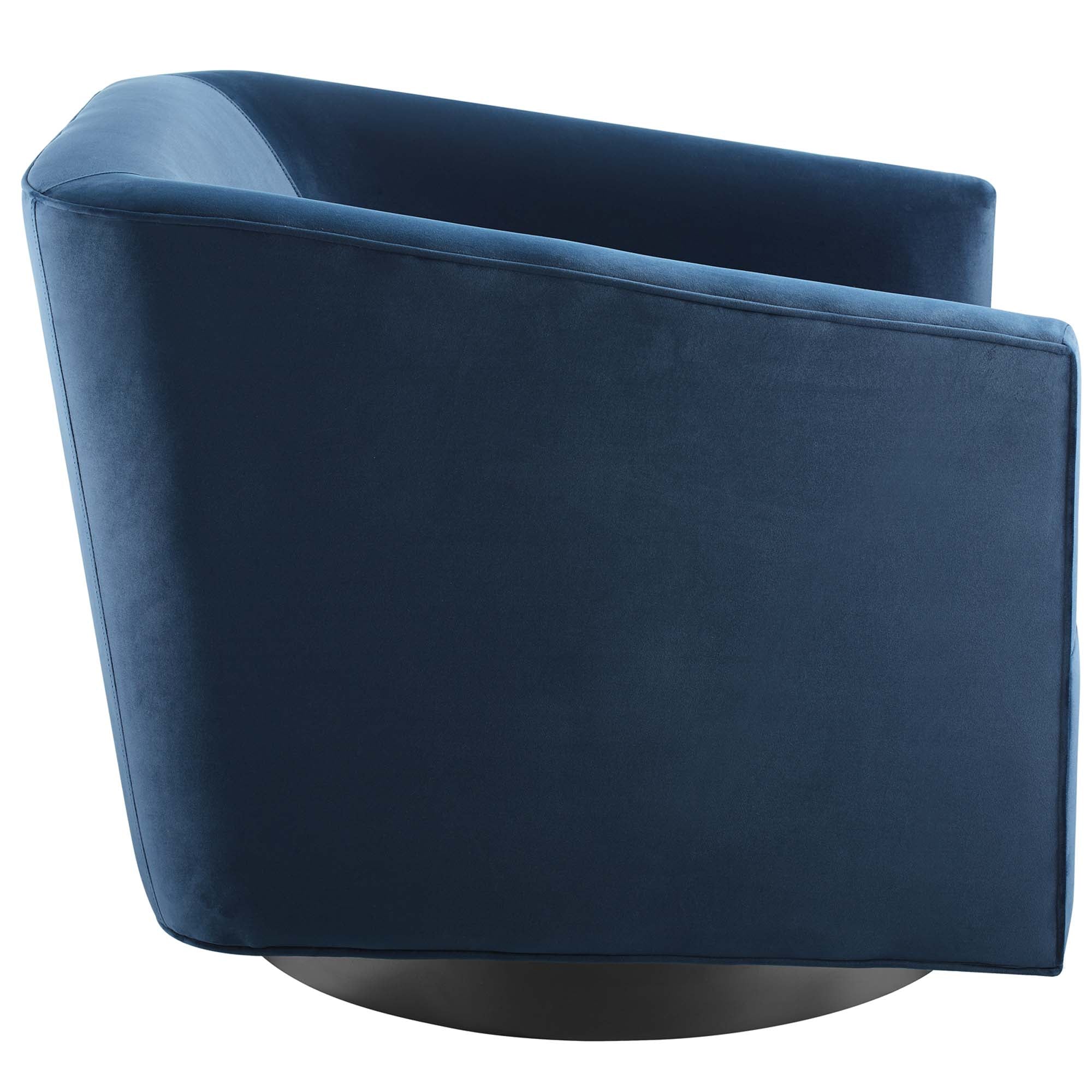 Modway Twist Performance Velvet Swivel Chair Set of 2