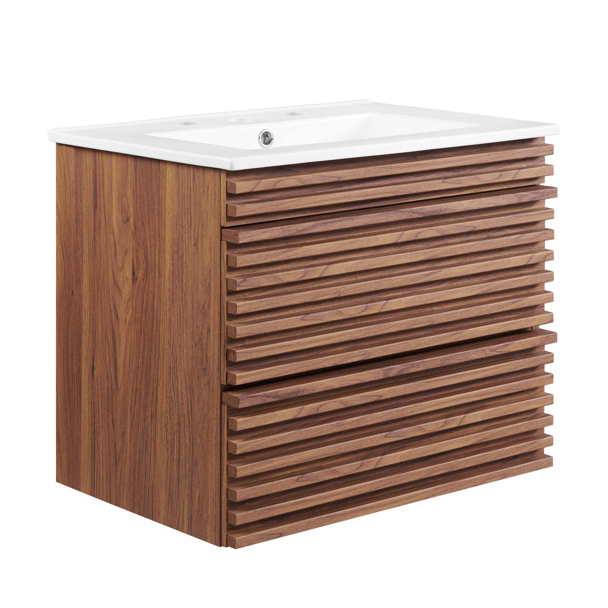 Modway Render 24" Wall-Mount Bathroom Vanity