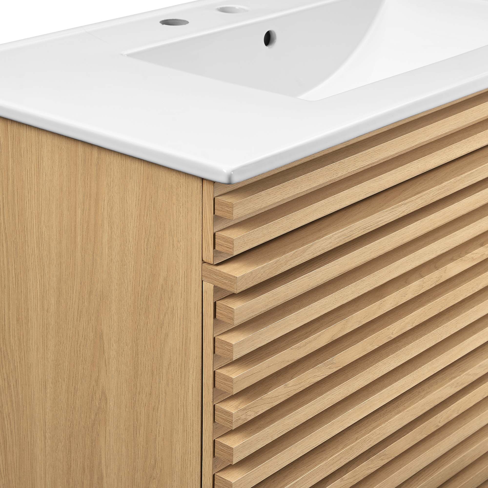 Modway Render 36" Wall-Mount Bathroom Vanity